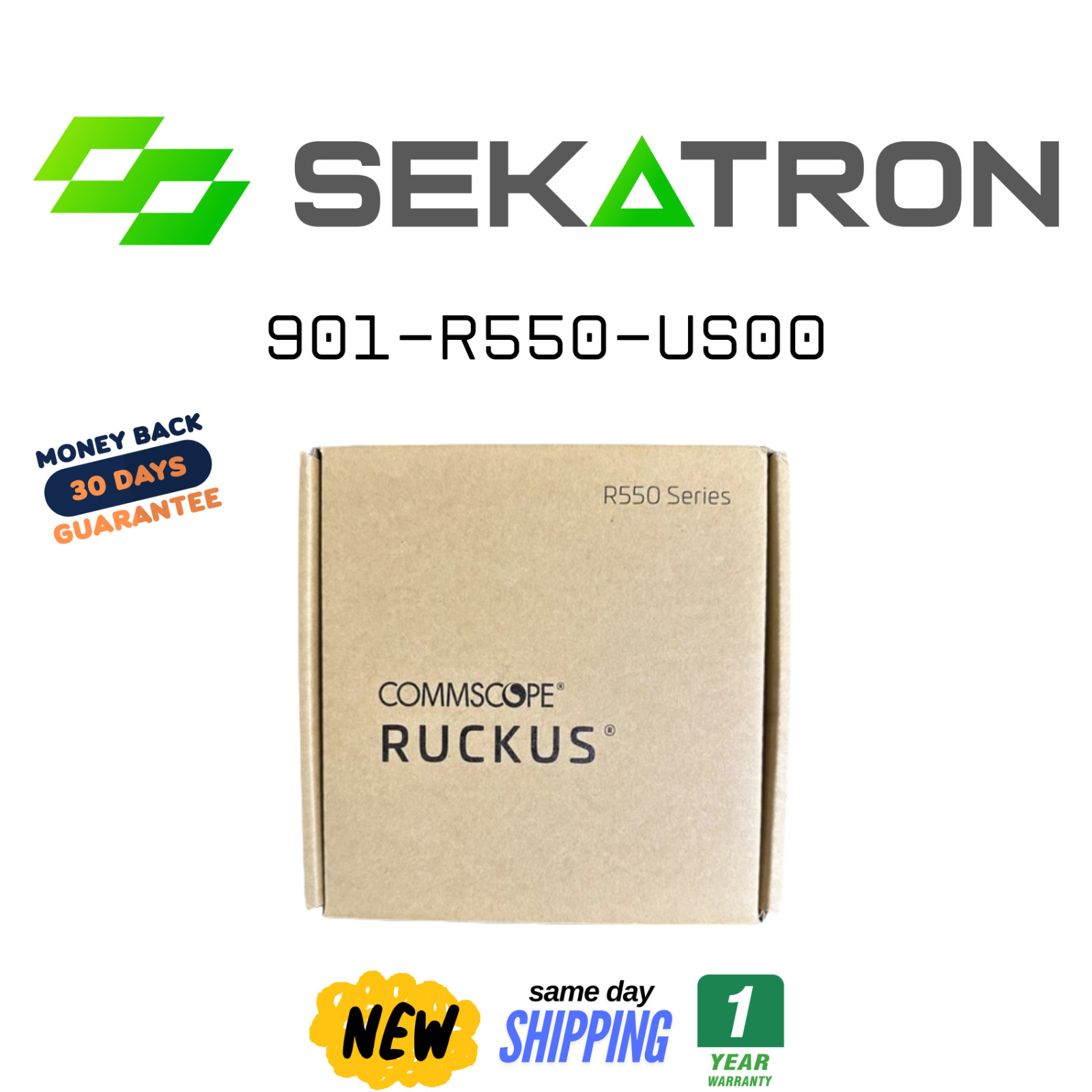 📶 NEW Ruckus 901-R550-US00 • Wi-Fi 6 (802.11AX) Indoor Access Point • Tested ⚡