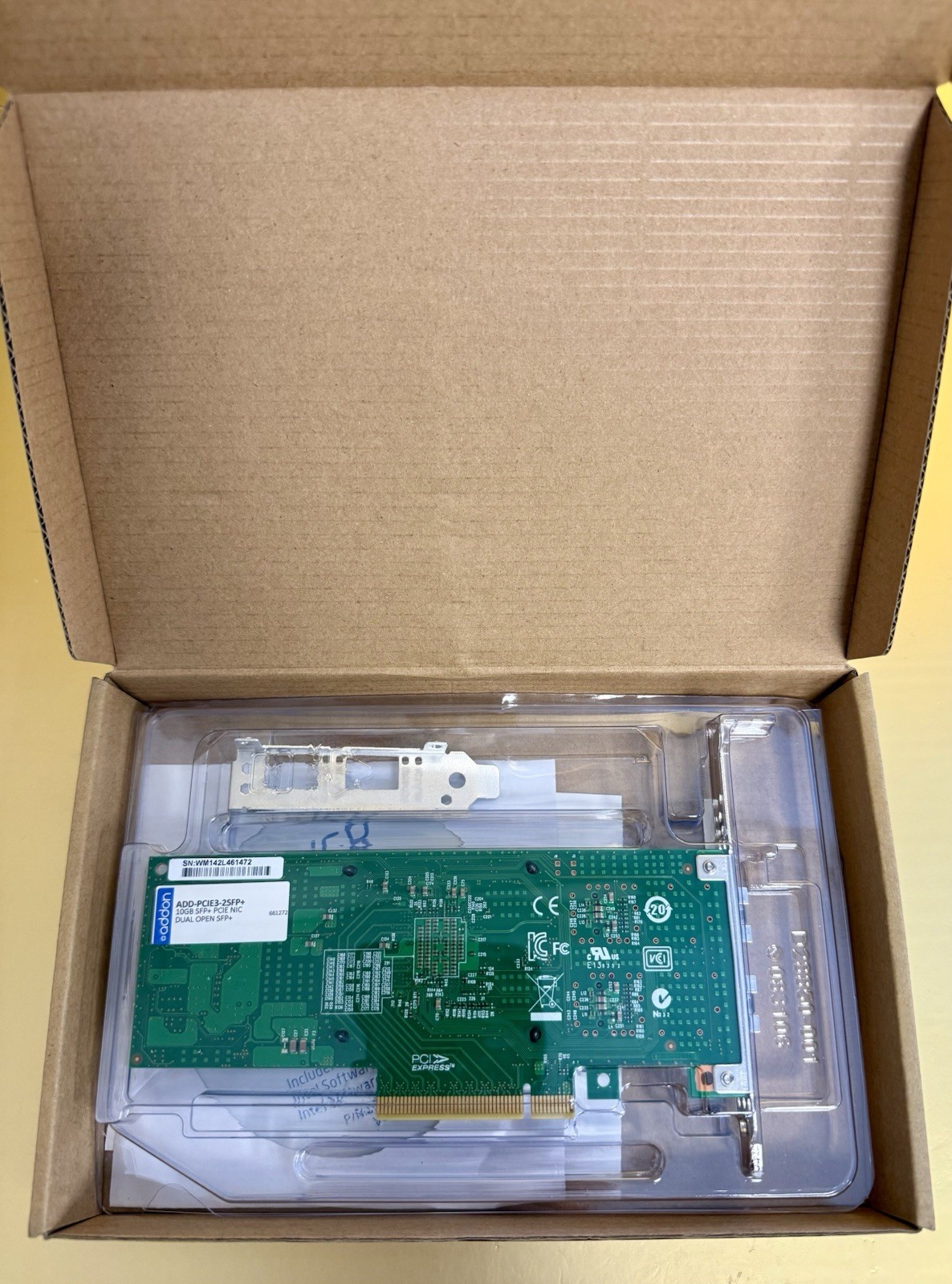 ADDON ADD-PCIE-2SFP+  10GB SFP+ PCIE NIC DUAL X8 OPEN SFP+