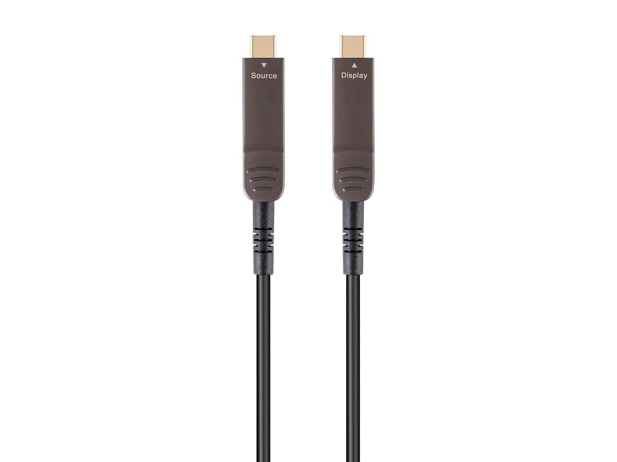 Monoprice SlimRun AV USB-C to USB-C Video AOC 50ft 38579 H01