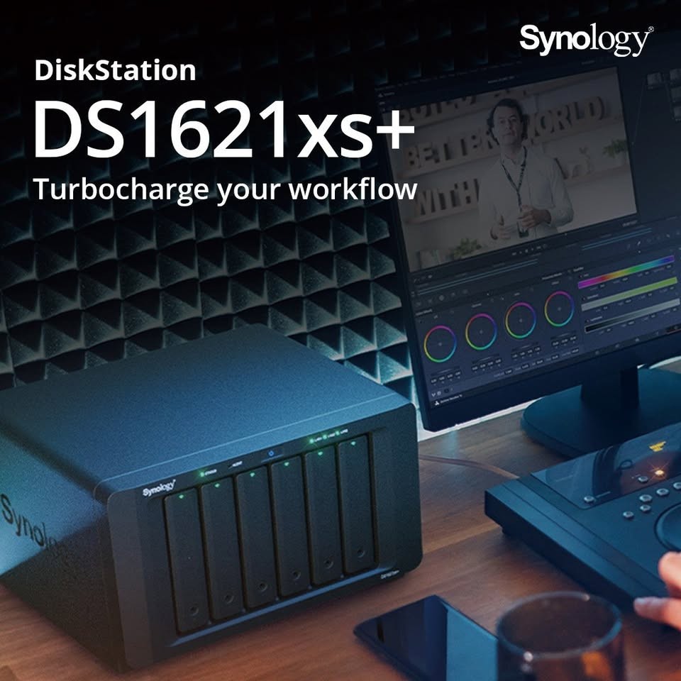 Synology DiskStation DS1621xs+ NAS Enclosure and Synology E10G18-T1 10GbE Card