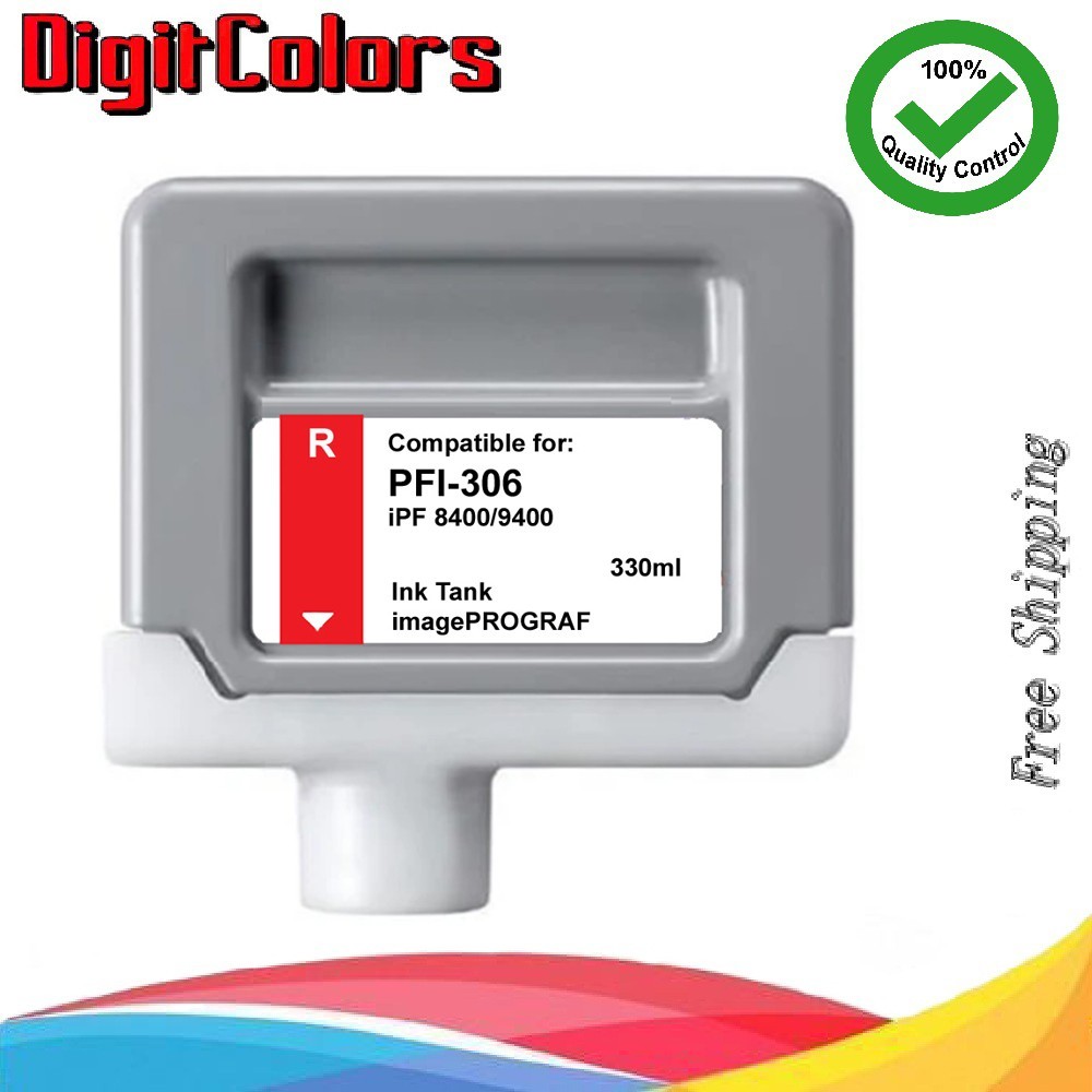 PFI-306 Red Ink Tank Fit Canon IPF 8400s 8400se 9400s 8400 9400 PFI-306R