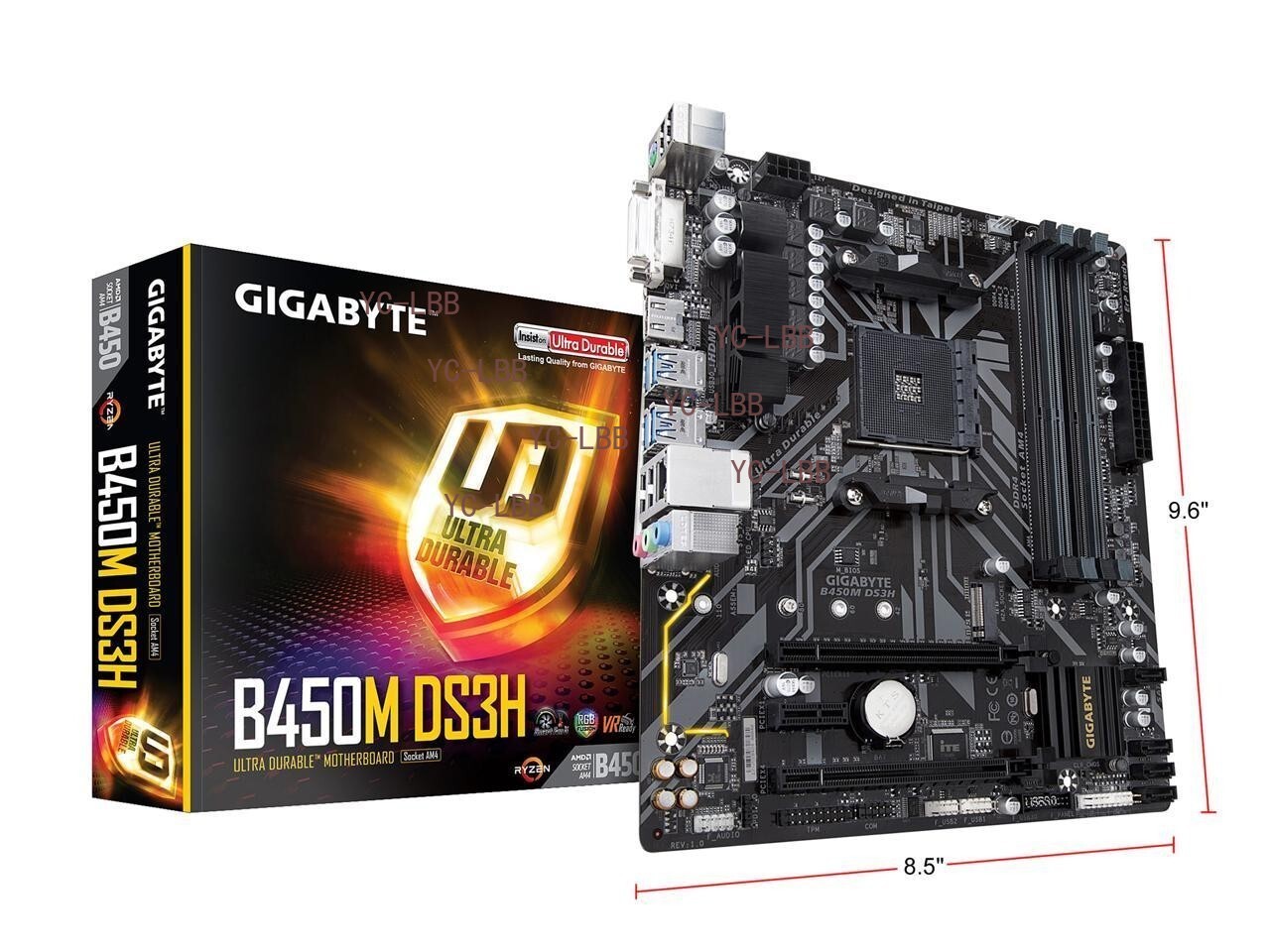 GIGABYTE B450M DS3H AMD Ryzen AM4 HMDI/DVI Micro ATX AMD Motherboard
