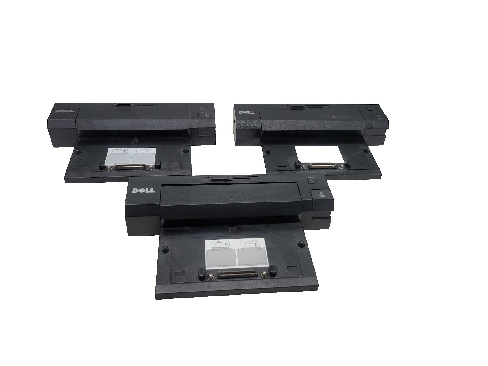 Lot of 3 Dell Dell PR02X and K09A Laptop Docking Station - Black NO AC Adapter