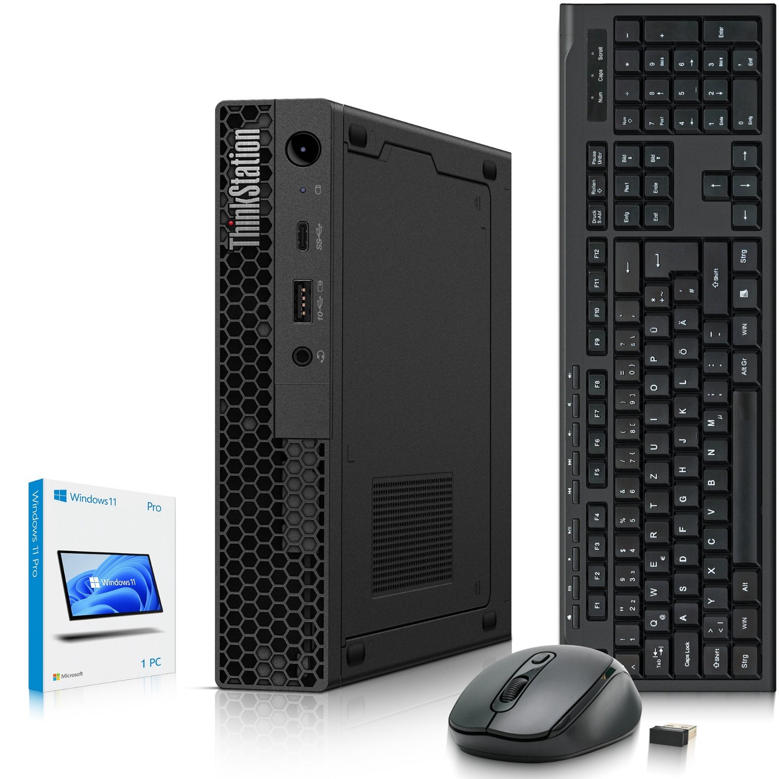 Lenovo P340 Mini PC Intel i5-10th 32GB RAM 1TB SSD Built-in Wi-Fi K&M Windows 11