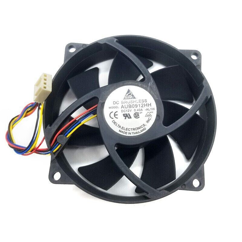 For Delta AUB0912HH 4wire DC 12V 0.40A 9025 PWM Temperature Control Cooling Fan
