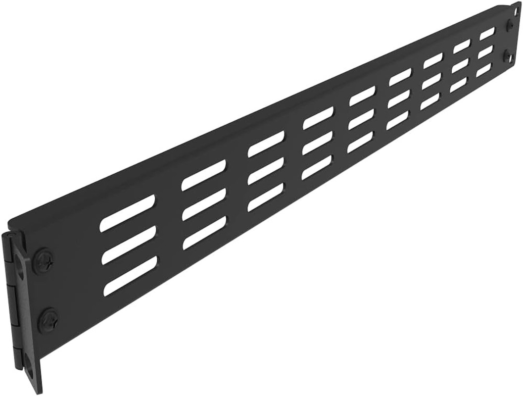 Jingchengmei 1U Hinged Blank Panel - Slot Vented Server Rack Panel for 19-Inch N