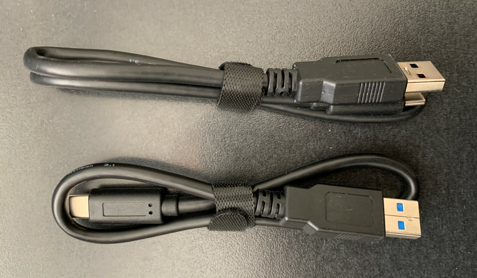 Pair (2) of USB 3.1 Gen 2 Type C to A, 1FT 14" Cables, Macbook, iPad, Samsung