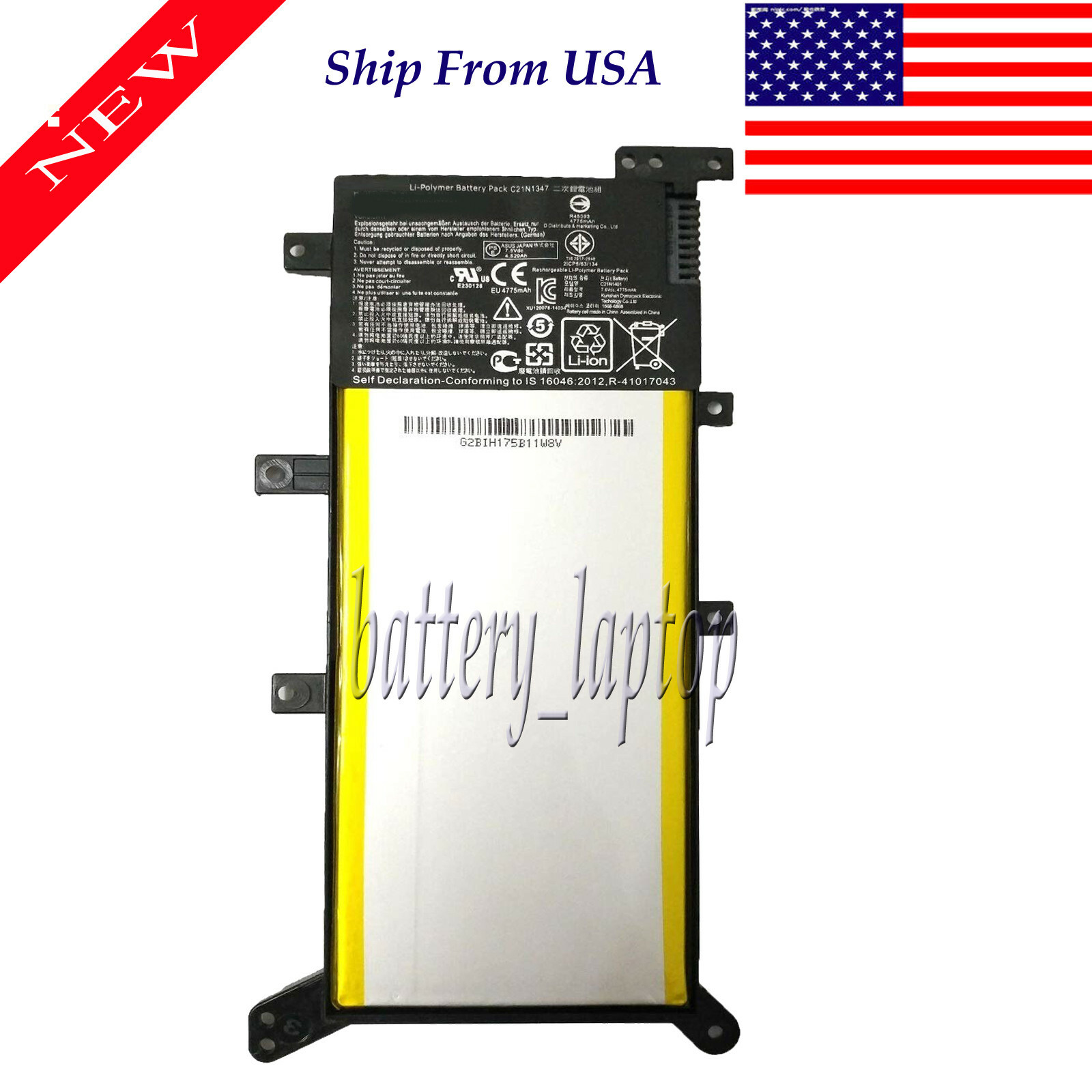 C21N1347 Laptop Battery for ASUS FL5600 FL5600L K555 K555L K555Z R556 R556L