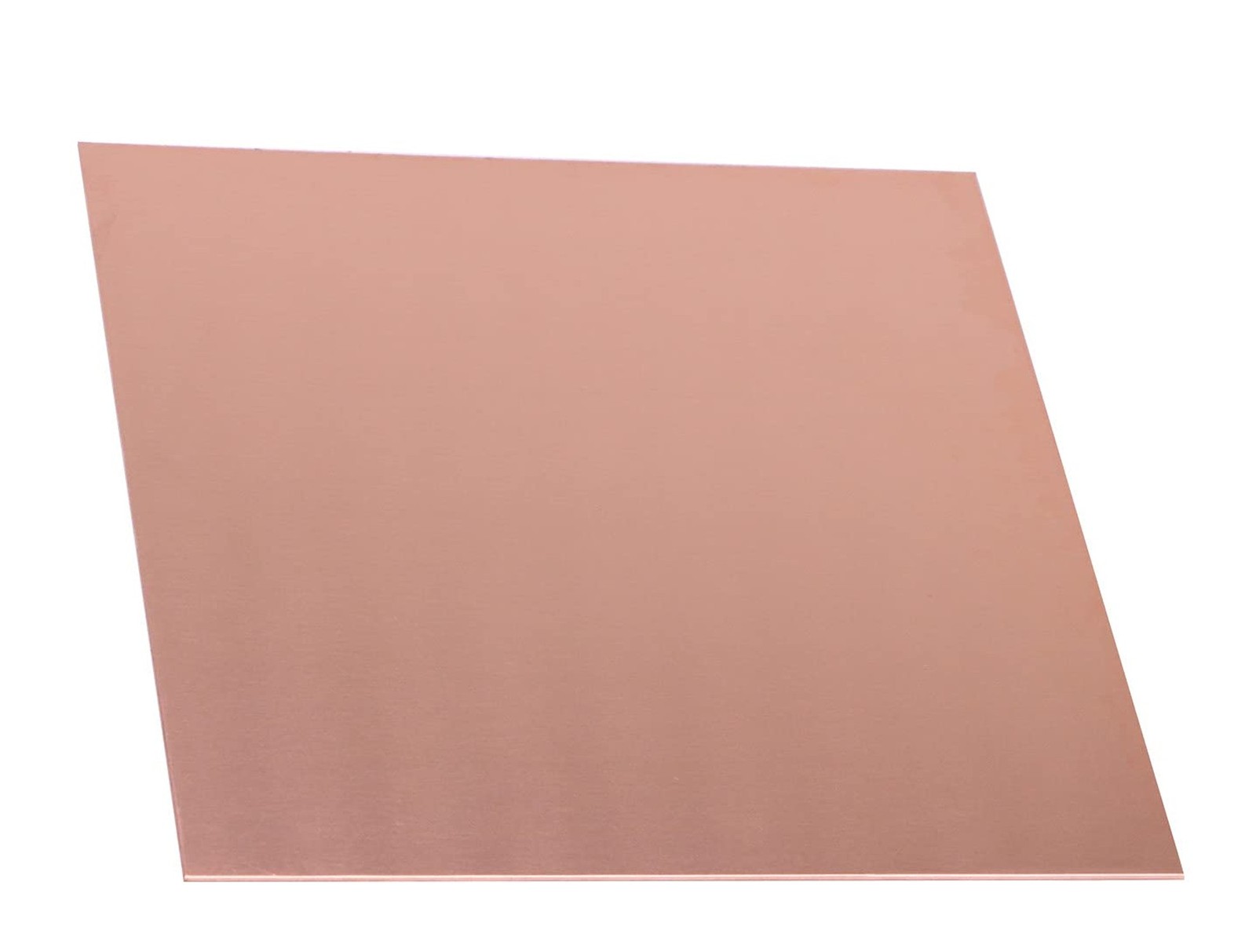 1 Pcs Pure Copper Sheet, 12" x 12", 18 Gauge(1.02mm) Thickness, No Scratches,...