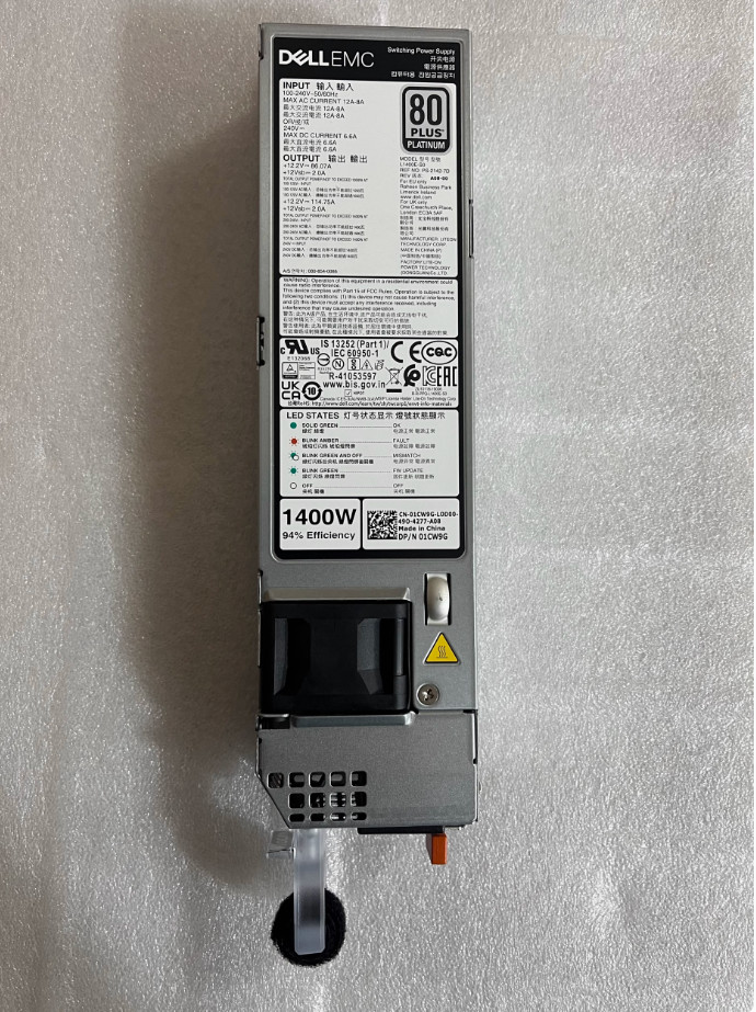 New Dell T550 T560 R750 1400W power supply 7DWXY 6C11W 1CW9G CYHHJ-/
