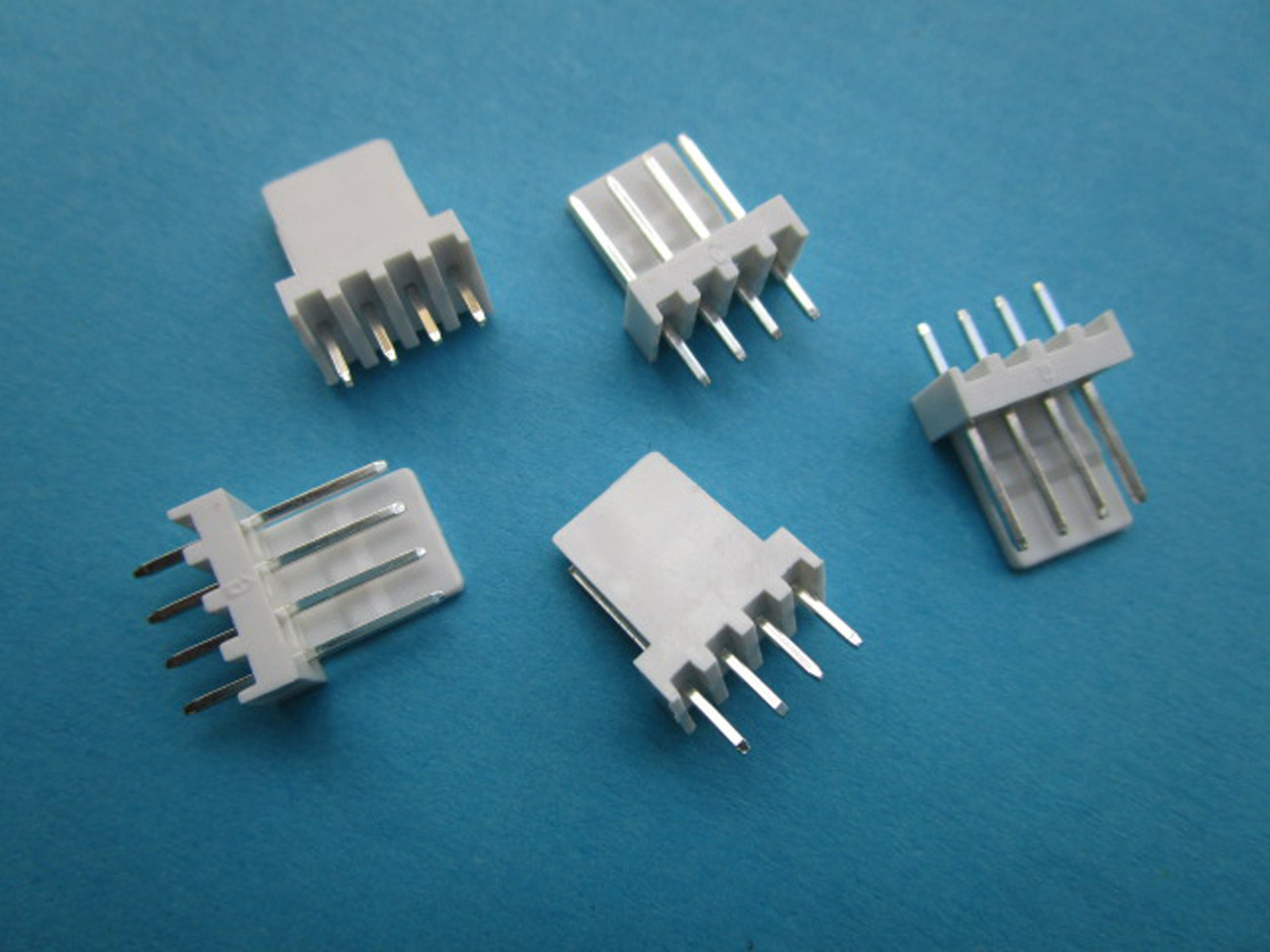500 pcs 2510 Pitch 2.54mm 4 Pin Male Plug Connector Straight pin New
