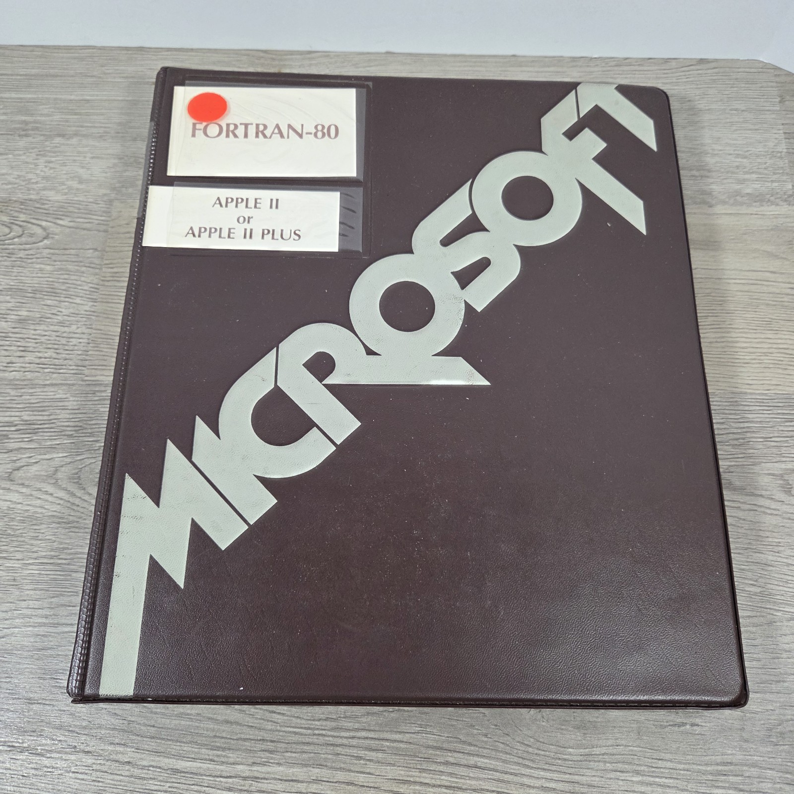 Rare 1980 Microsoft Fortran-80 For Apple II/Plus, Software, Binder & Manual