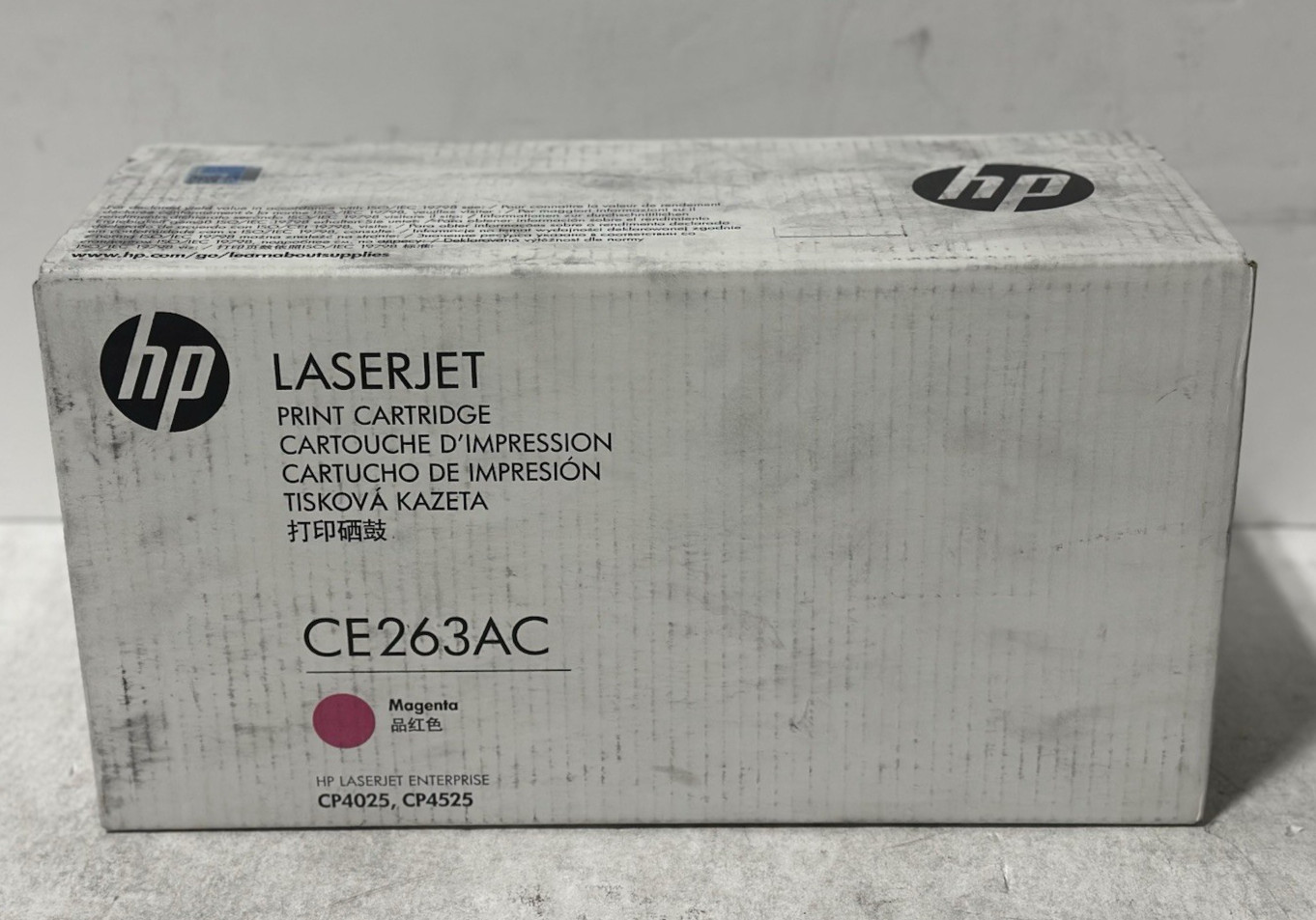 Original HP CE263AC Magenta Toner Cartridge for LaserJet CP4025/CP4525