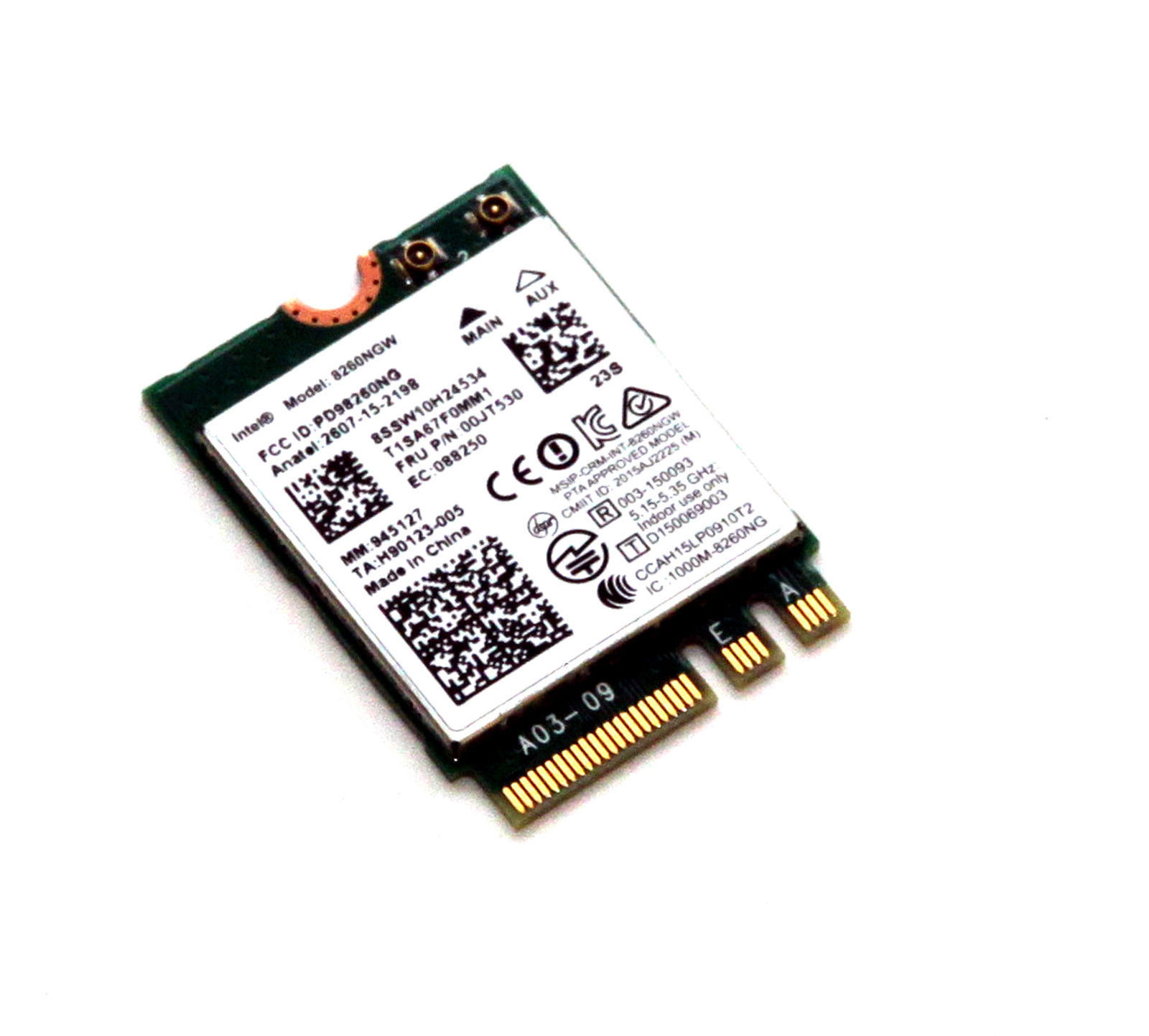 8260NGW 00JT530 OEM LENOVO WIRELESS BLUETOOTH CARD THINKPAD X1 CARBON