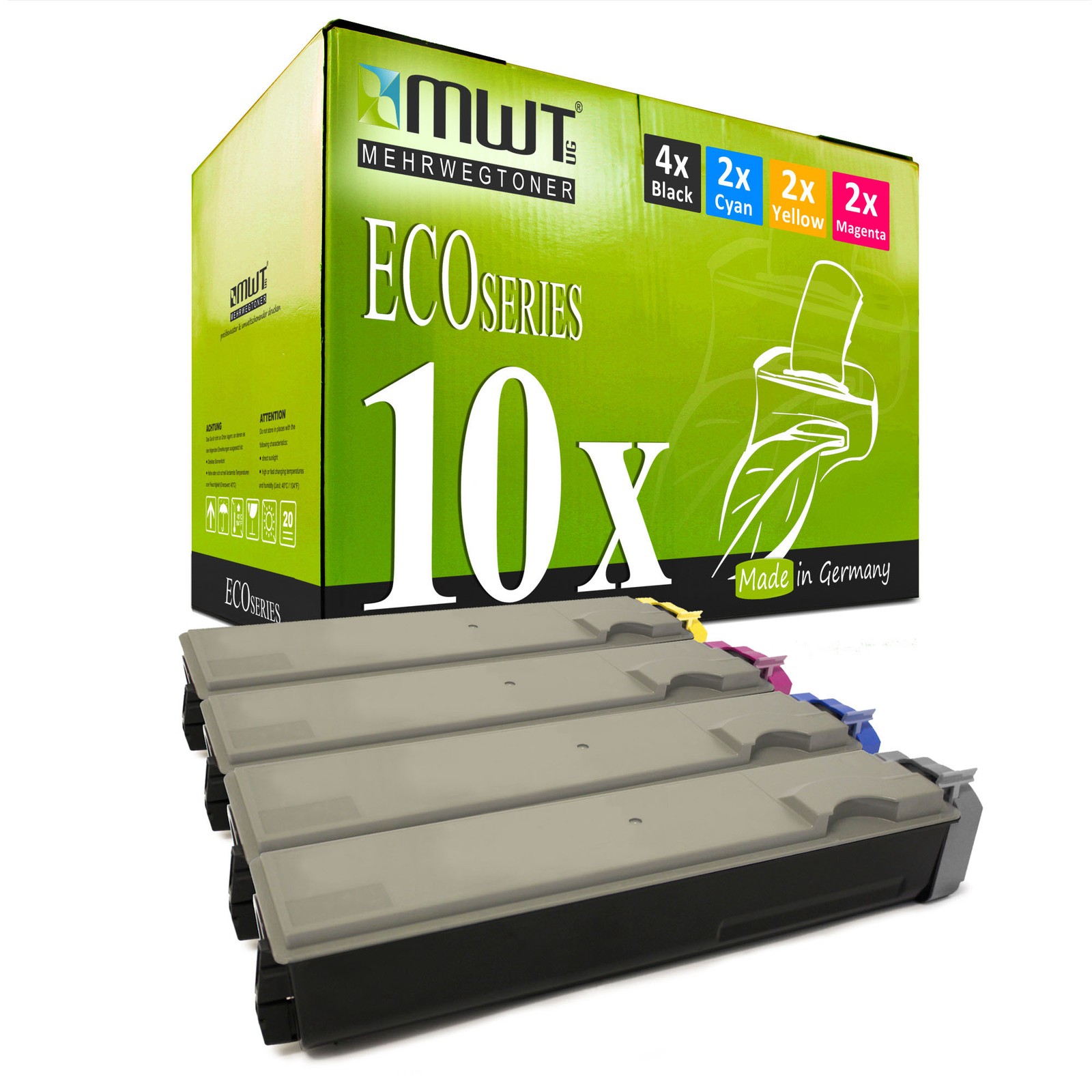 10x MWT ECO Cartridge for Kyocera FS-C-5030-DTN FS-C-5030-N FS-C-5020-DN