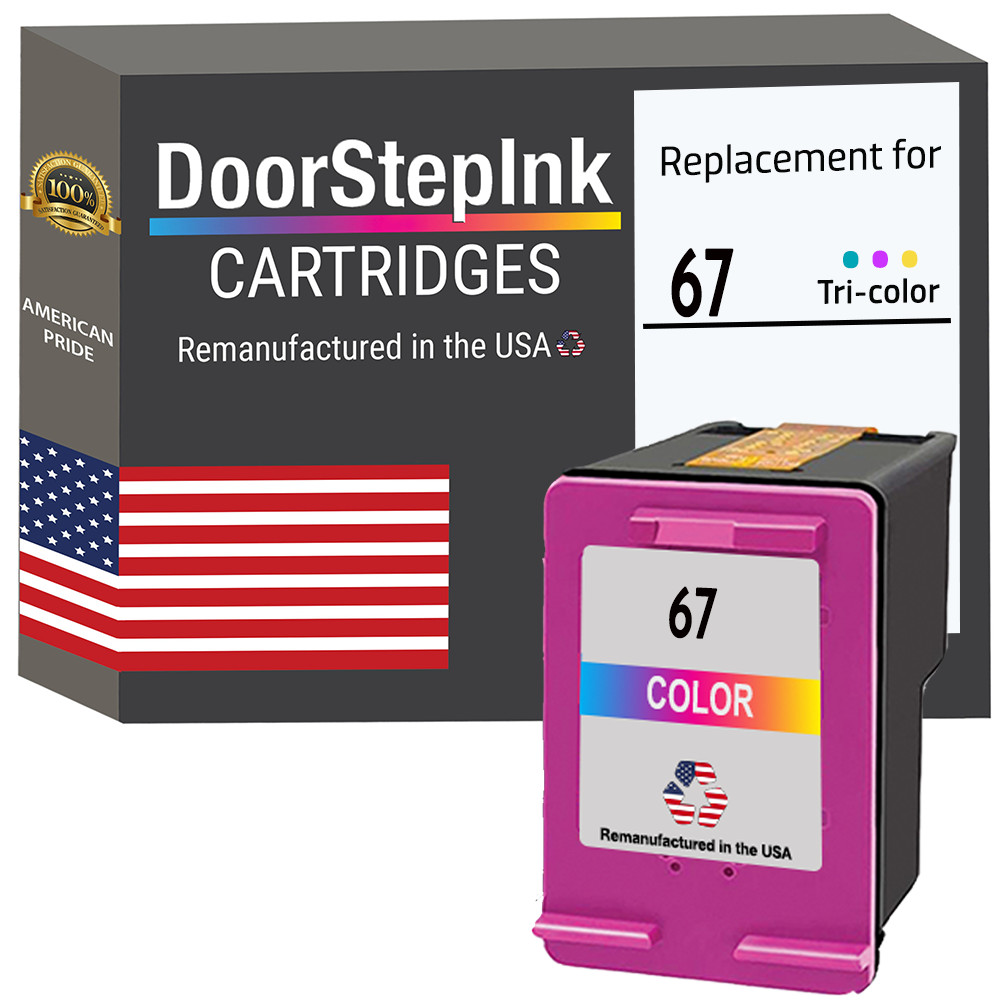 DoorStepInk Compatible Ink Cartridges for HP 67 Color-USA