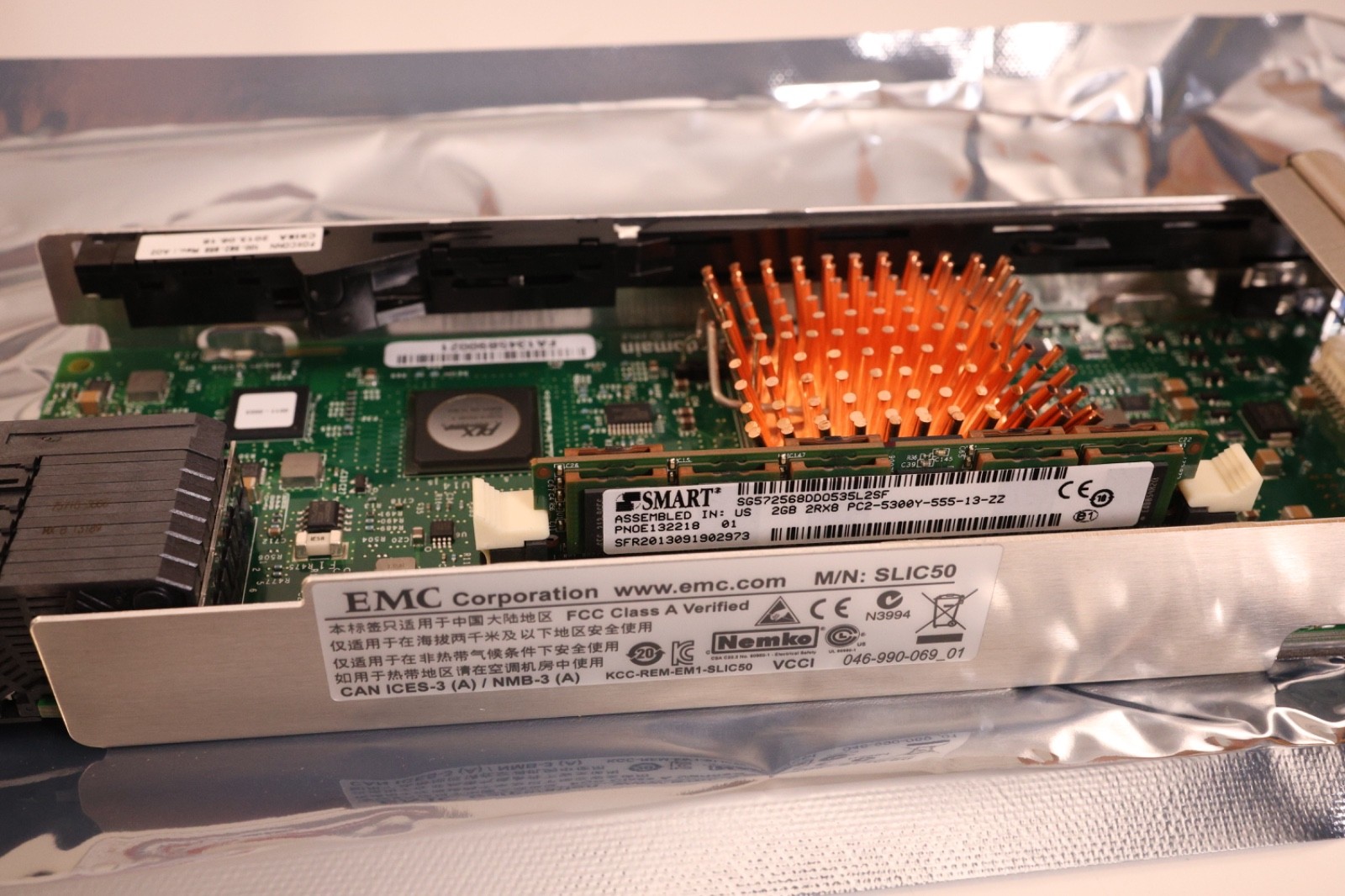 NEW Open Box EMC P-X-2G-MNVRM Data Domain 2GB NVRAM SLIC Controller Module