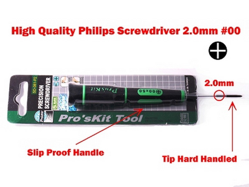 High quality Phillips screwdriver 2.0mm #00 for Apple macbook pro and PC Laptop