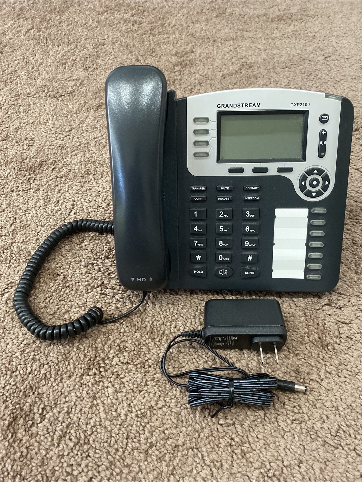 Grandstream GXP2100 HD Voice PoE Business Office Display IP Phone