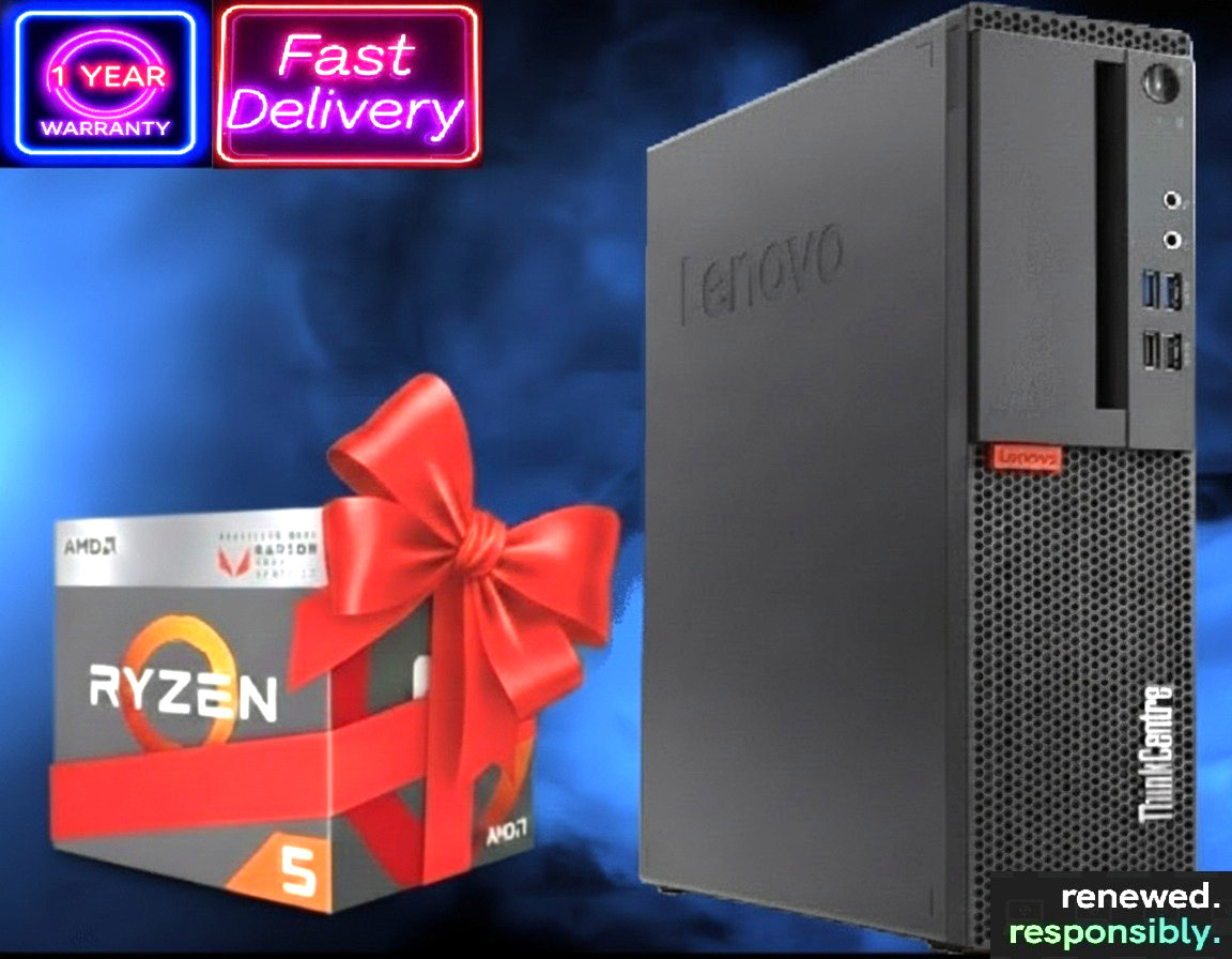 Lenovo ThinkCentre: Ryzen 5 Pro-2400G 8GB RAM - 128GB SSD Zorin Core Edition