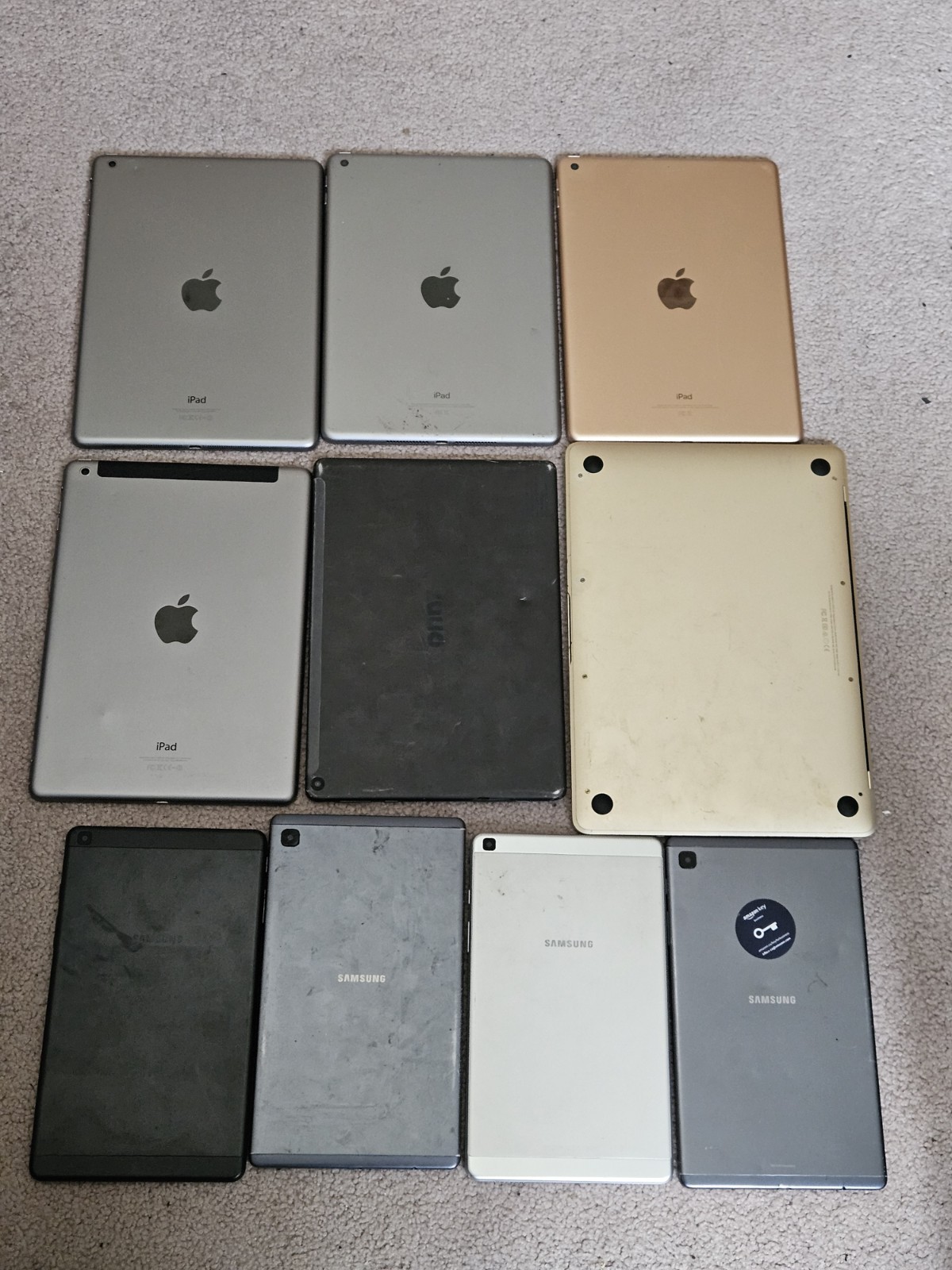 Lot Of 10 Apple  & Android Devices As-Is/Broken/For Parts Or Repair 