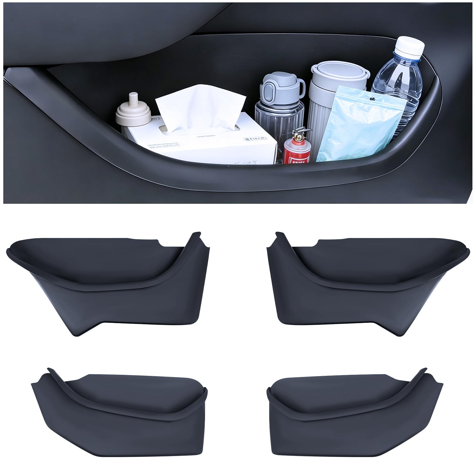 Door Pocket Liner for New 2025 2026 Model Y Juniper Side Door Storage Pocket ...