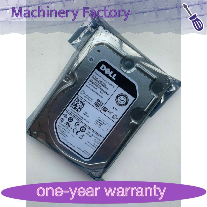 New DELL GKWHP 0GKWHP ST8000NM0075 8TB 7200RPM 256MB SAS 12Gb/s 3.5" Hard Drive