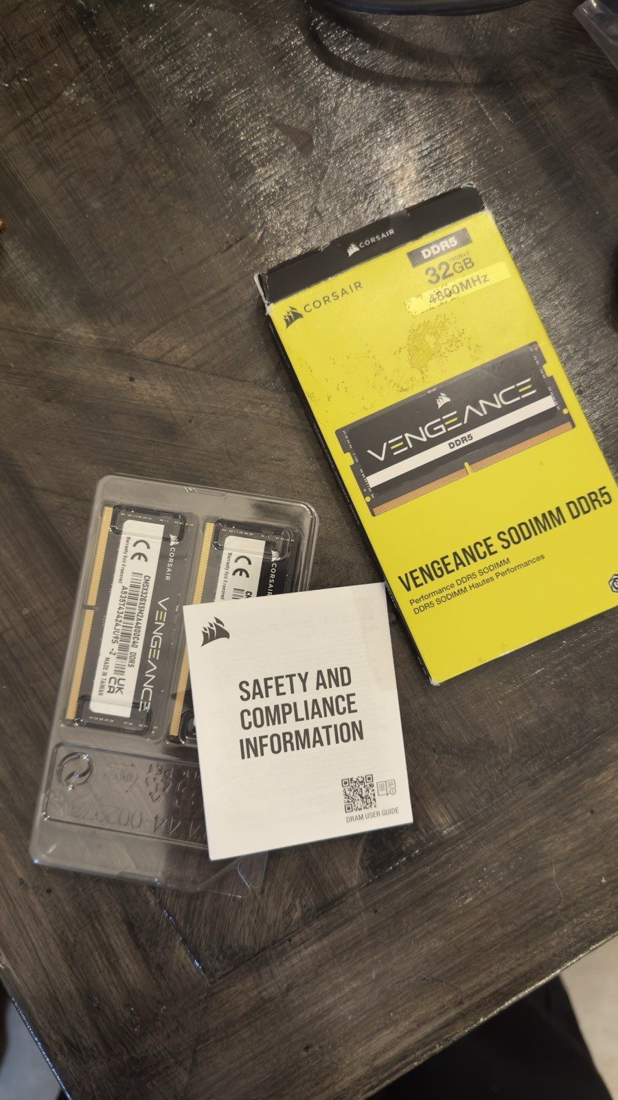 Corsair Vengeance 32GB (2x16GB) DDR5-4800 SO-DIMM 262-Pin Non-ECC RAM