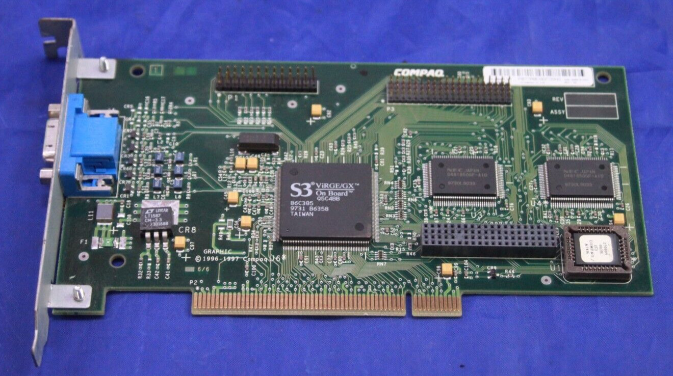 295584-001 005914-001 COMPAQ HEWLETT PACKARD HP 2MB PCI VIDEO CARD WITH VGA OUT