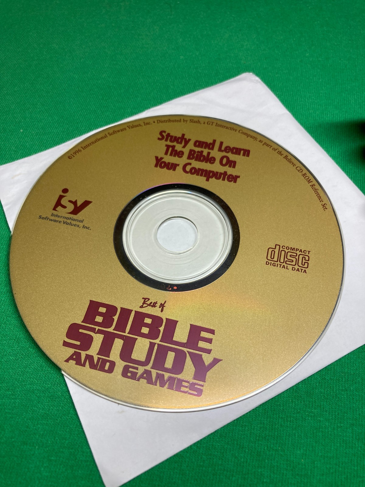 Best of Bible Study and Games (PC, CDROM, 1996) Disc only