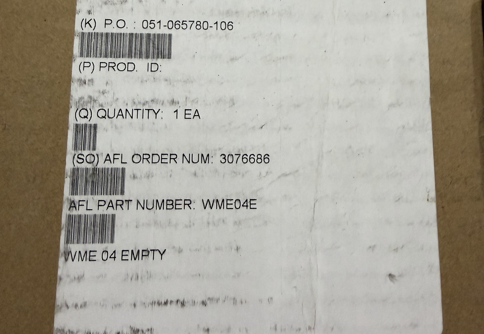 AFL Telecommunications WME04E Wall Mount Interconnect Enclosure Brand New
