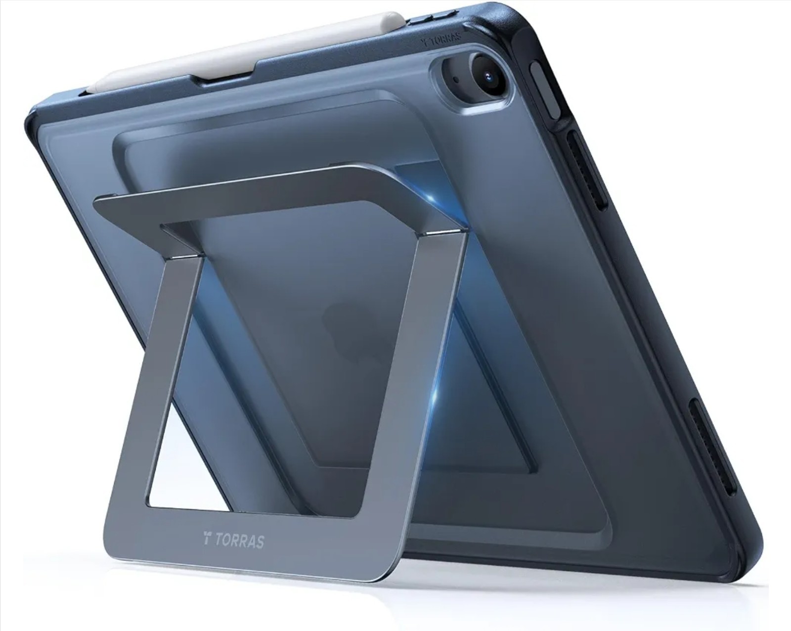 TORRAS Ostand K1 Guardian for iPad Air 13 inch Case M4/M3/M2, Black