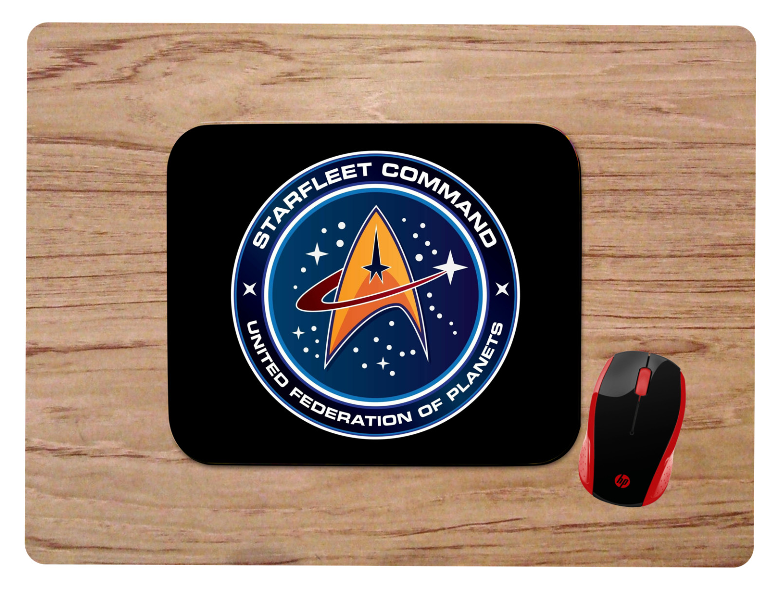 STAR TREK STARFLEET COMMAND CUSTOM MOUSE PAD HOME OFFICE GIFT NON-SLIP NEOPRENE