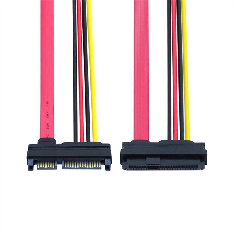 CY SFF-8482 SAS 29 Pin to SATA 22Pin Raid Extension Cable with 15 Pin SATA Power