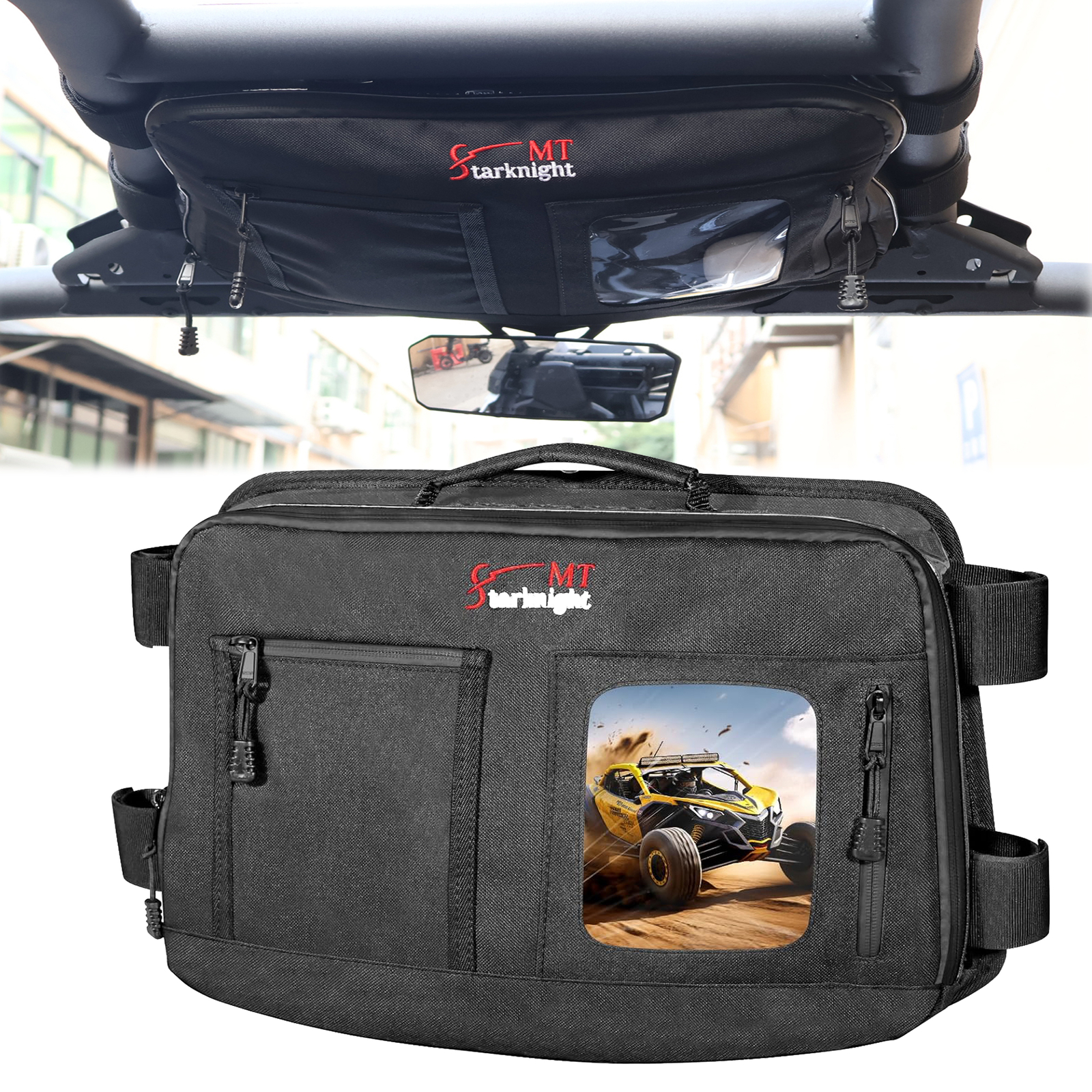 2-In-1 Overhead Roof Storage Bag 715004275 For Can Am Maverick X3 2017-2024 Bag