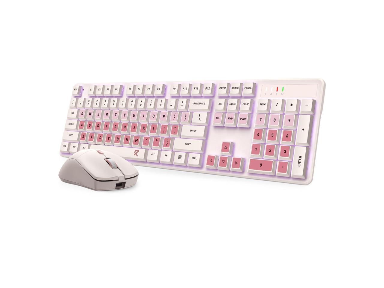 Redragon BS 8531 Wireless Keyboard & Mouse Combo, 104 Keys Low-Profile Mechanica