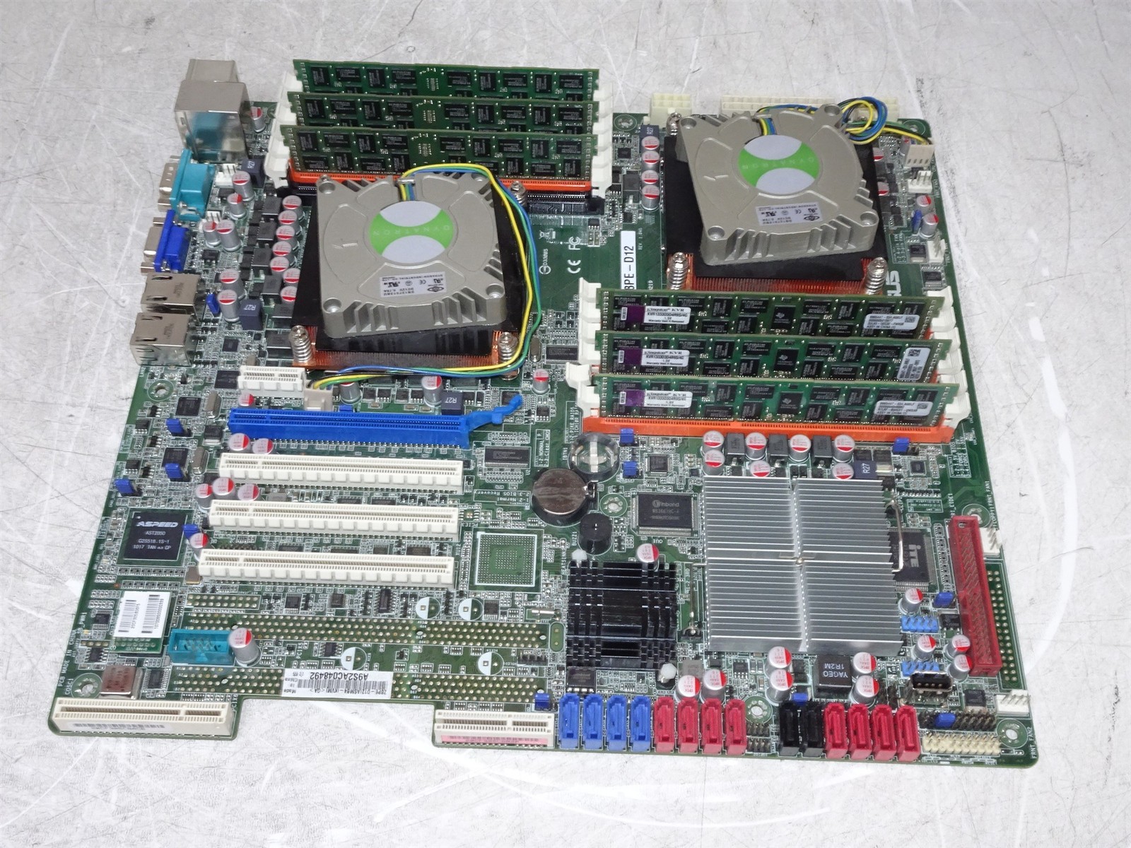 Asus Z8PE-D12 Server Motherboard 2x Xeon X5650 2.67GHz 24GB DDR3 ECC RAM