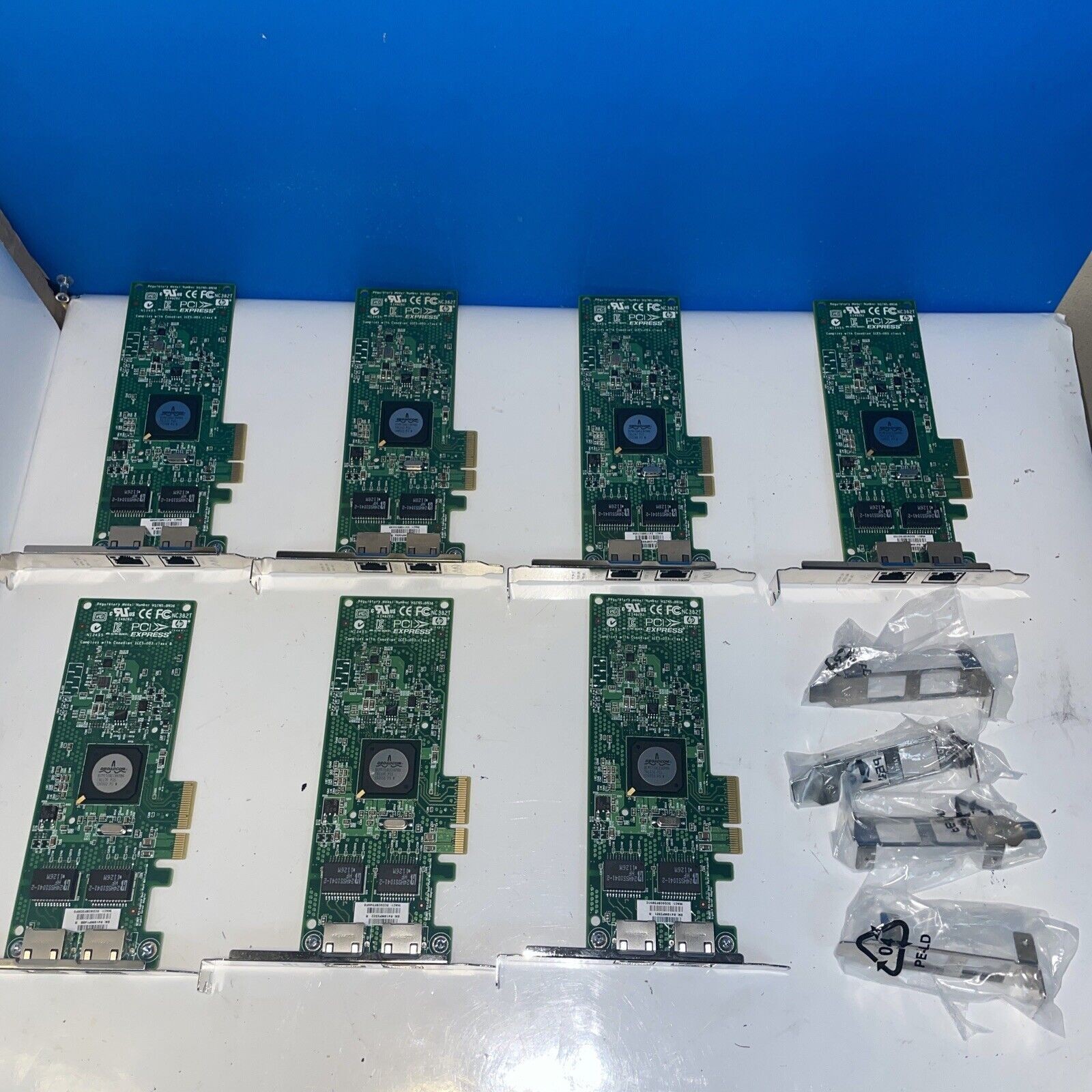 7×  HP 458492-B21 458491-001 453055-001 NC382T PCI-E dual port Gig server adapte