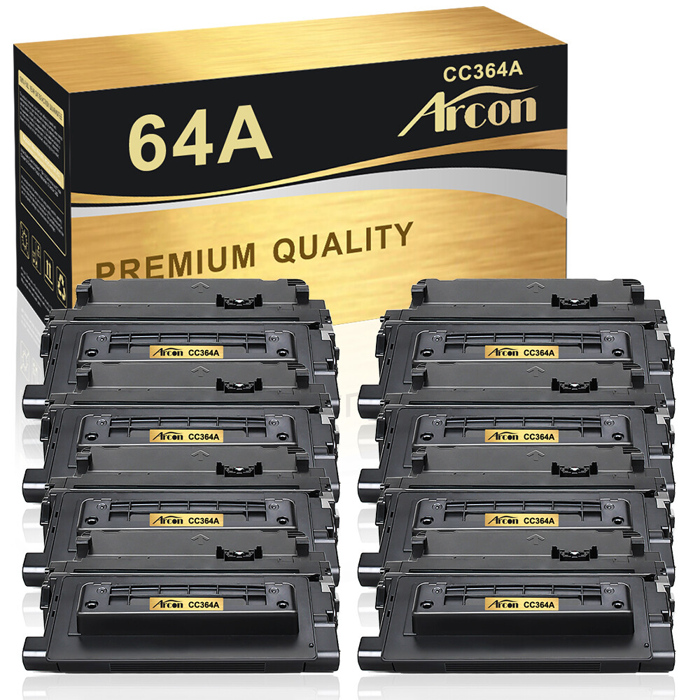 8PK Black Toner Cartridge Compatible With HP CC364A 64A LaserJet P4515n P4515x