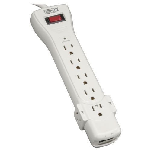 Tripplite SUPER6TEL12 Surge Protector 7 Outlet 12' Cord 1080J