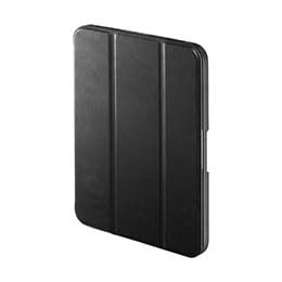 Sanwa Supply iPad mini 2021 Case with Apple Pencil Storage Pocket, Black