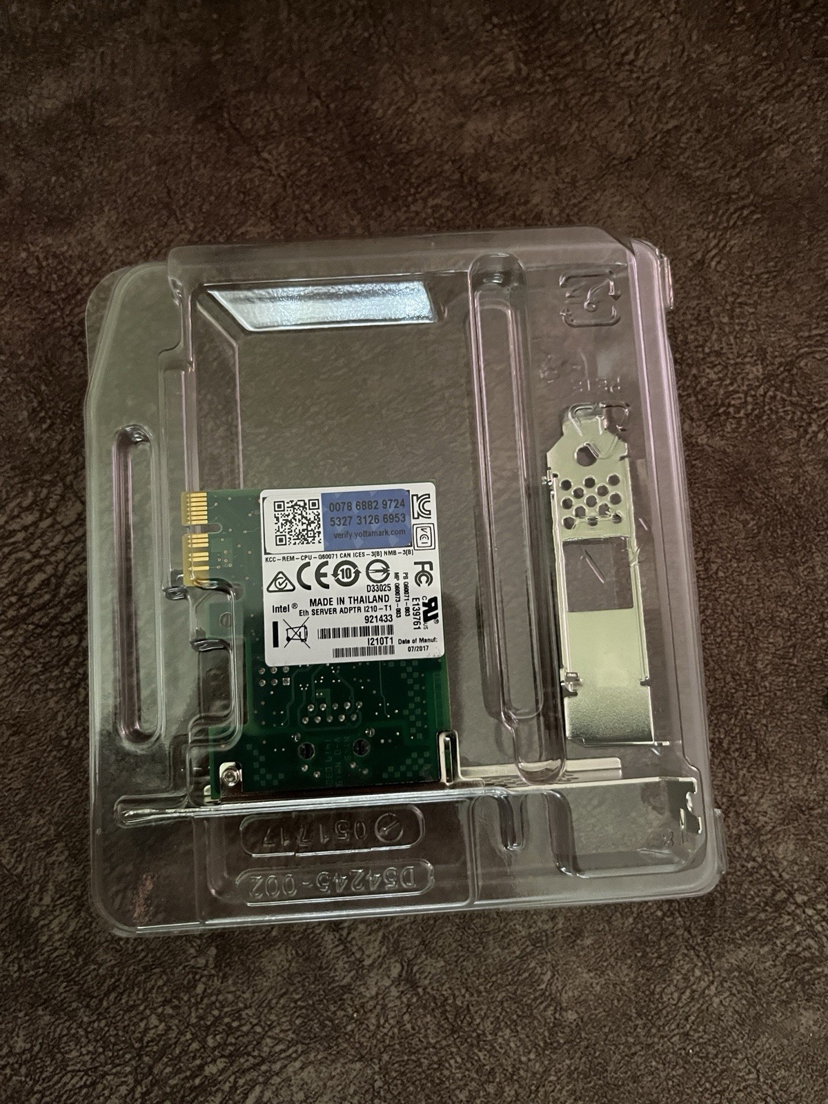 INTEL(R) Eth Server Adptr 1210-T1 (5 Boxes Of 1 Ea) Never Opened-SEALED.