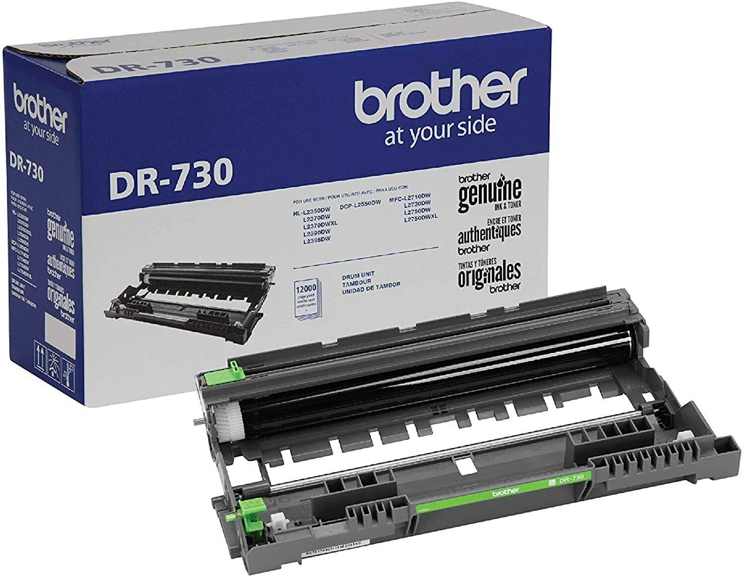 Genuine OEM Brother DR-730 Drum MFC-L2710DN HL-L2370DW NEW Damaged Box