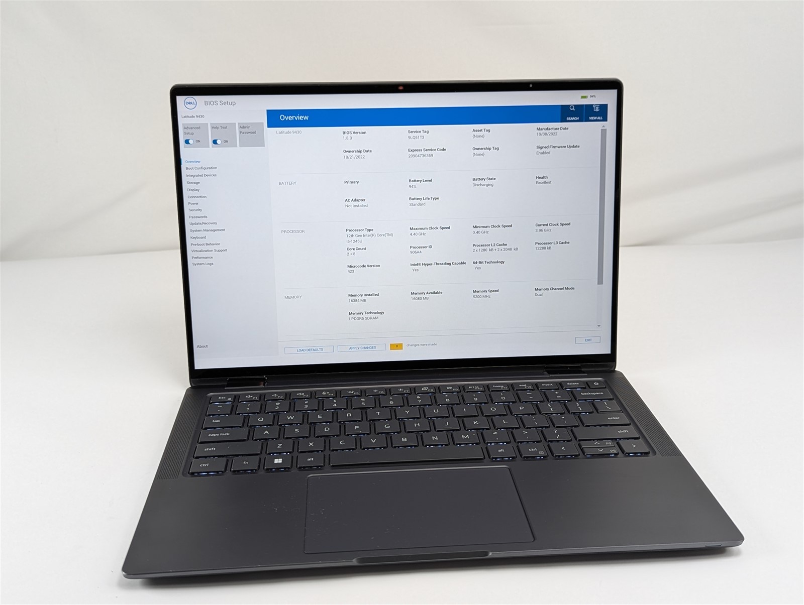 Dell Latitude 9430 2-in-1 14" i5-1245U 16GB 256GB SSD Thunderbolt 4 QHD+ Touch