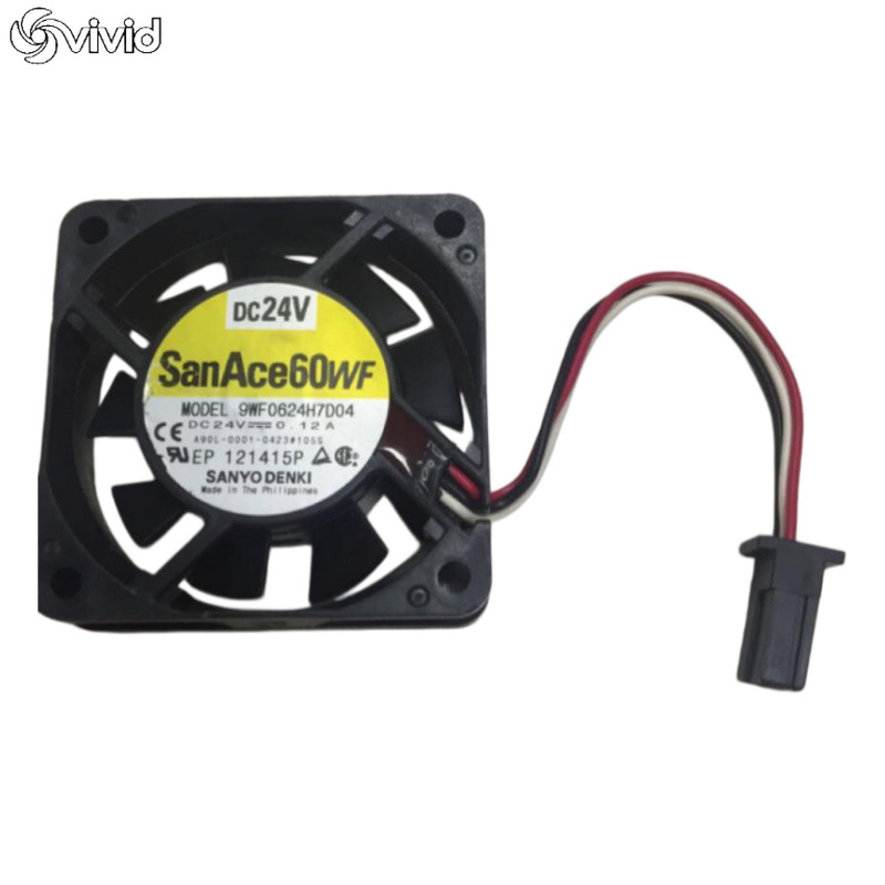 Fan 9WF0624H7D04 DC 24V 0.12A for Funuc A90L-0001-0423 #105S SanAce 60WF-