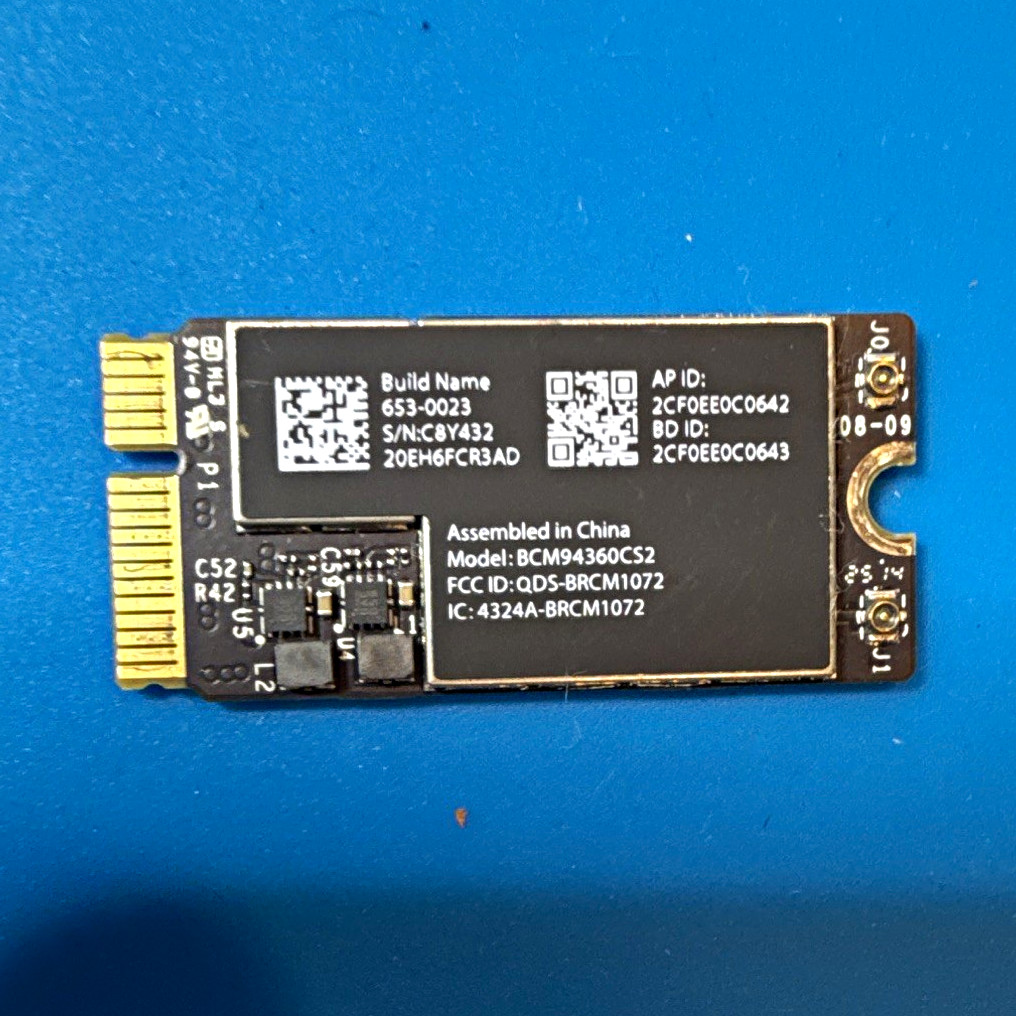 Broadcom BCM94360CS2 653-0023 AirPort WiFi Card 802.11ac 1300 Mbps