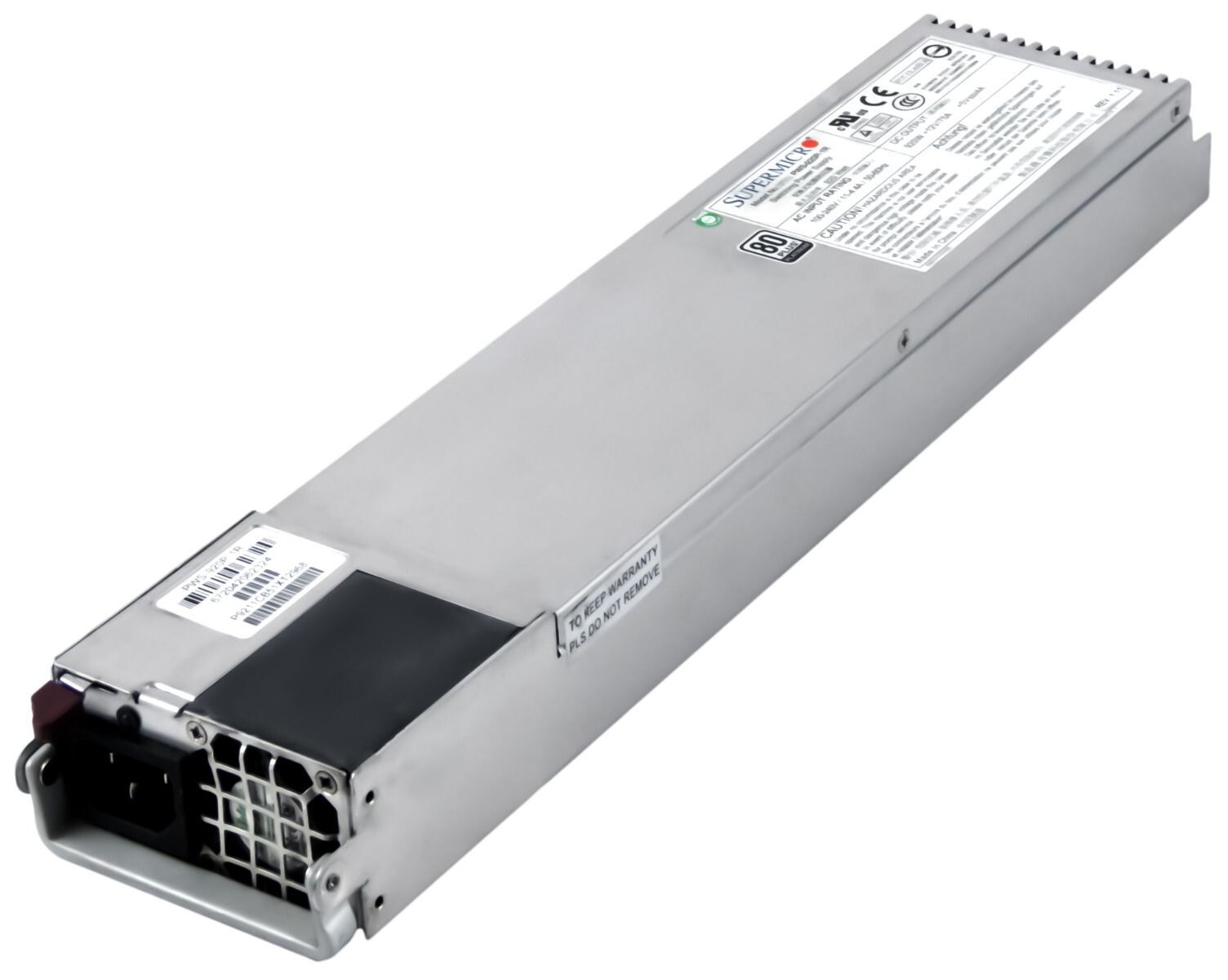 POWER SUPPLYS SuperMicro PWS-920P-1R 920WATT 1U 80 PLUS PLATINIUM 1xFAN HOT SWAP