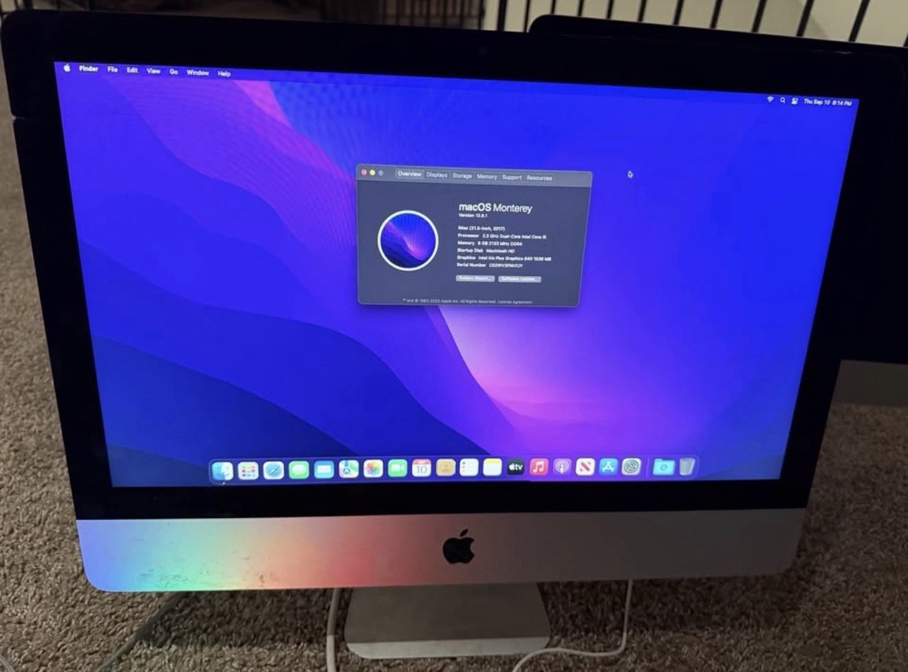 Apple iMac 21.5" A1418 2017 | I5-7360U 2.3GHz | 8GB RAM | 1TB HDD | Silver