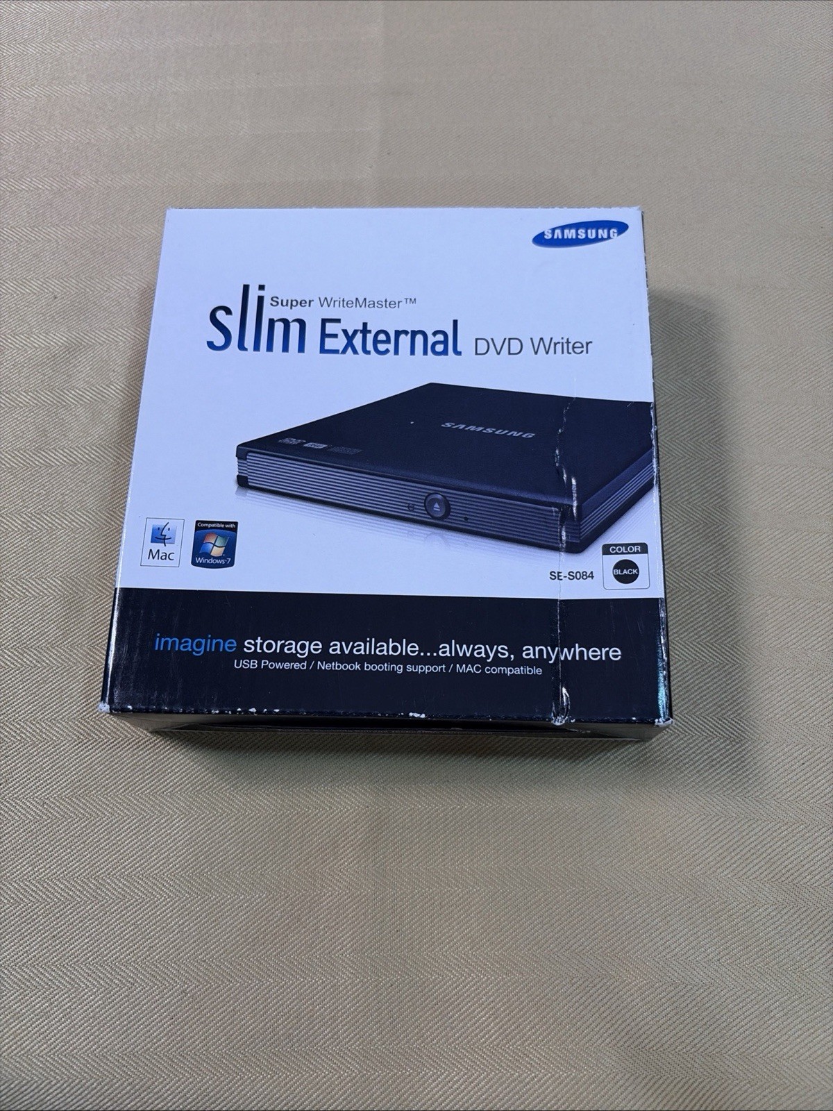 Samsung SE-S084 Super WriteMaster Slim External DVD Writer USB Black 
