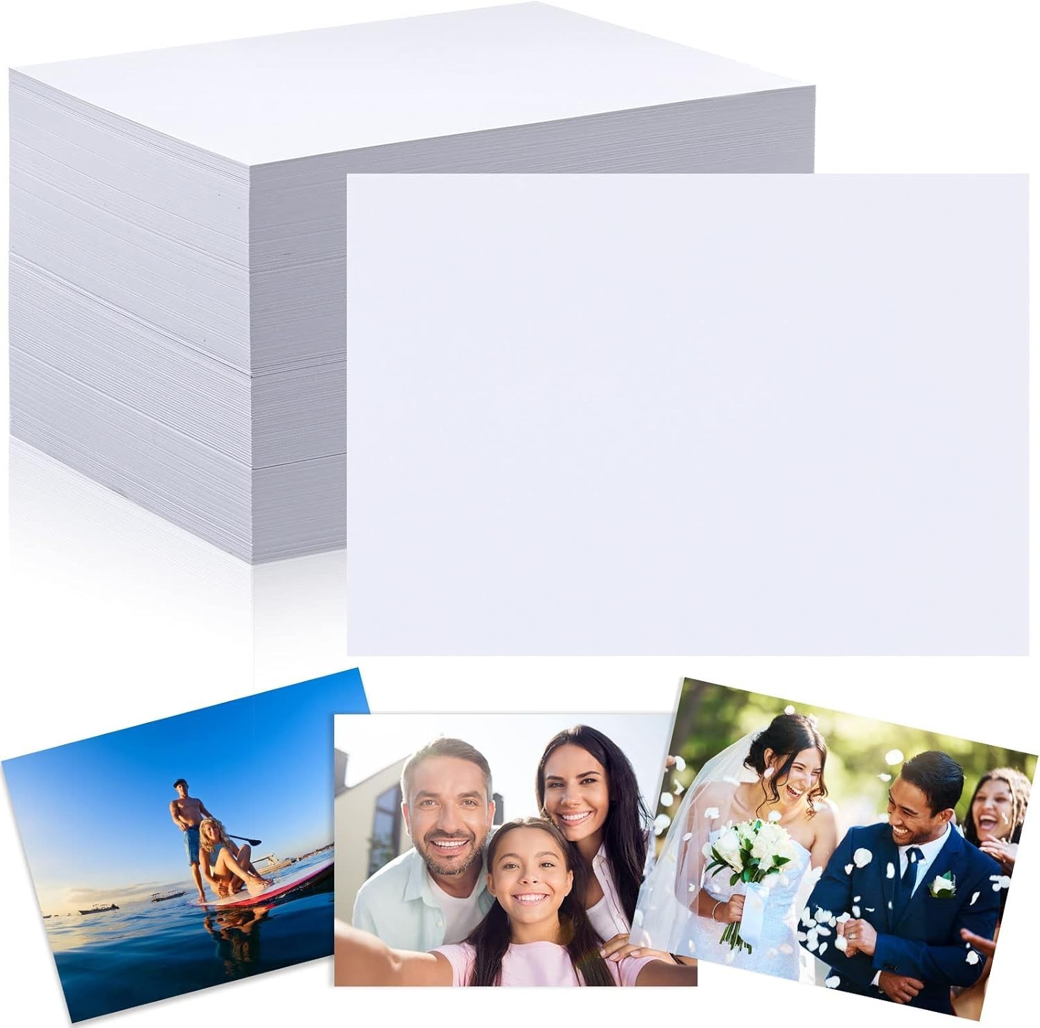 400 Sheets Photo Paper 5X7 Glossy Double Sided 54Lbs 9.5Mil 200Gsm Photo Paper